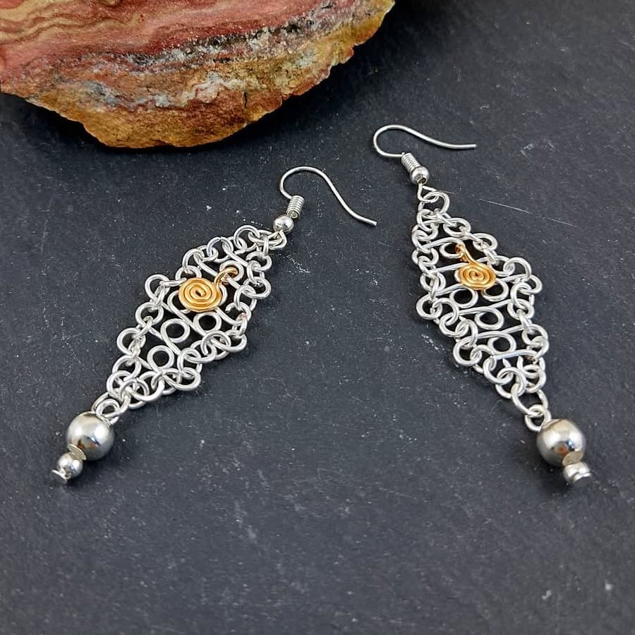 Wirework Earrings by Linda Jones 😍
