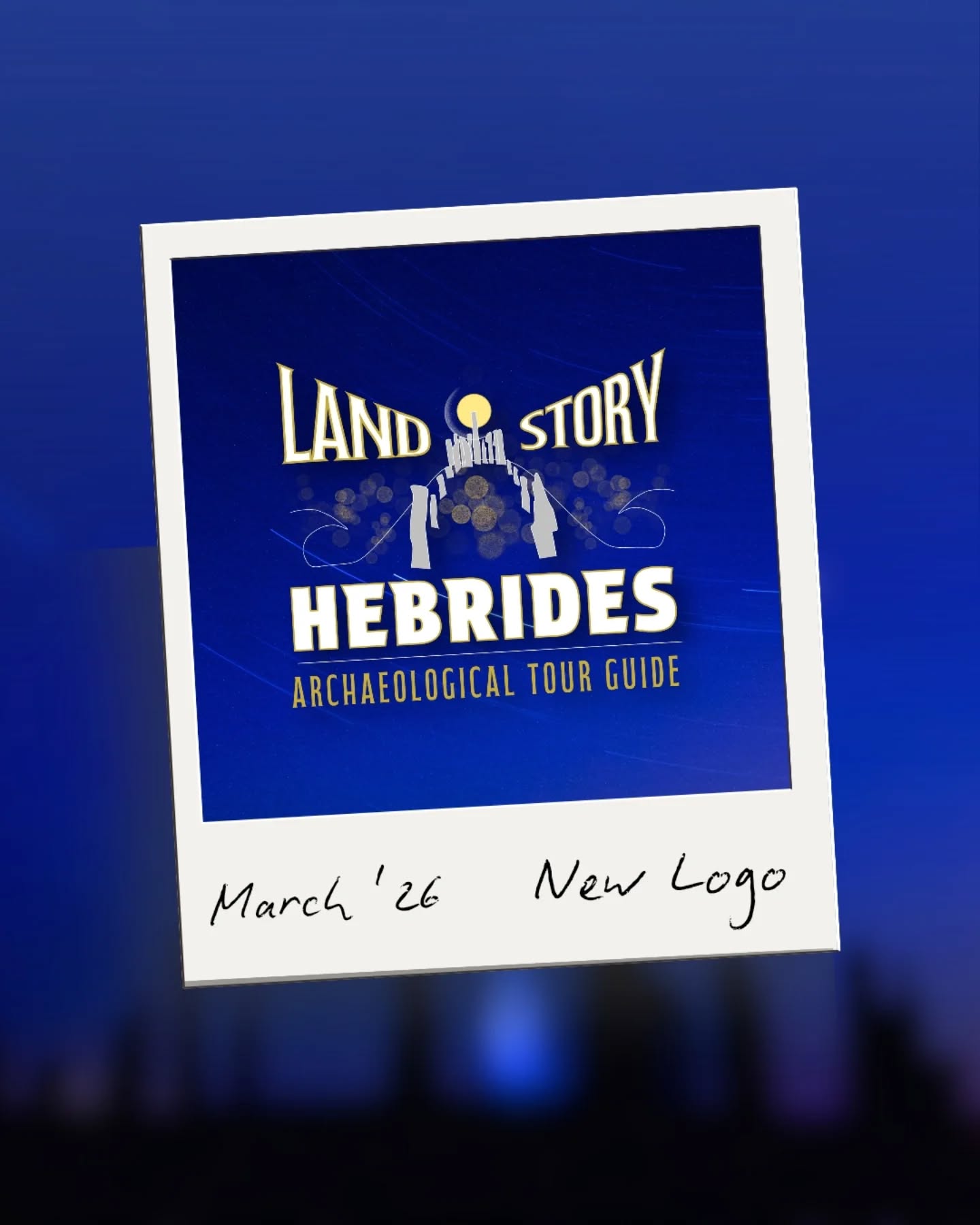 ✨ Logo Reveal ✨
Here’s a closer look at the new logo I created for Land Story Hebrides 🌿
Ian came to me with an initial sketch inspired by the Callanish (Calanais) Stones, which gave us the perfect starting point for building something meaningful and personal to the business.
From there, I developed the concept into a refined logo that captures the atmosphere of the landscape, the history of the stones, and the storytelling at the heart of each tour 🏺
The deep blue and gold palette gives a timeless, night sky feel, reflecting both the mystery and heritage of these incredible sites 🌙
A great example of how a simple idea can evolve into a strong, professional identity while still staying true to the original vision.
Loved working on this one 💻
#Hebridesign #LogoReveal #Branding #OuterHebrides #IsleOfLewis