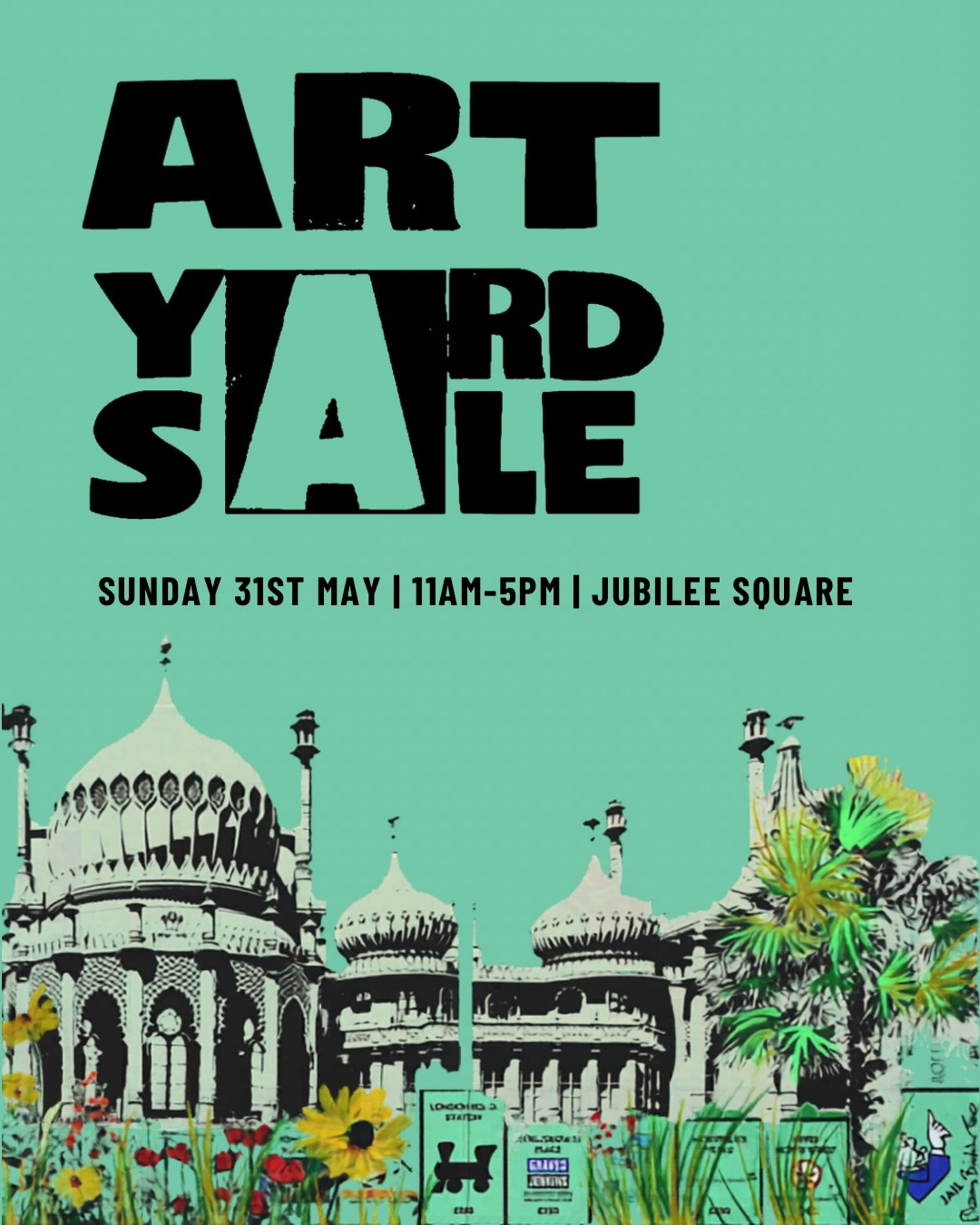 Art Yard Sale is back 🙌
🗓 Sunday 31st May
⏰ 11am – 5pm
📍 Jubilee Square, Brighton
As part of Brighton Fringe, Art Yard Sale returns for a one-day only - bringing together an incredible line-up of artists, original works, limited editions and one-off pieces, all in the heart of Brighton.
This is your chance to meet the artists, discover something new, and take home work you won’t find anywhere else.
Artists taking part this year…
@saraharnettstudio @billymurphyart @thepostman_art @sarapopeartist @hannah.shillito @ryca_artist @broken_hartist @kjcardigan @rosieemerson @emmadepolnayartist @rebecca_strickson_illustration @jananicole_studio @louisemcnaught_ @jaysonlilley @richard_berner_artist @houseoflucyart @ruthmulvie @chrisienimenko @magnusgjoen @bluejayframes @davepopart @craigiskeenan @cjpartist @bonnieandclydeart @marcelinaamelia @pureevilgallery @h.cu4r @mew.welch @jeanluc.almond @clareelizabethartist
Whether you’re a seasoned collector or just starting your art journey - this is for you.
👉 Don’t miss it - get your tickets via artyardsale.co.uk
And if you are an artist interested in taking part next year - all spaces are gone now but get in touch to join the waitlist!
#ArtYardSale #BrightonFringe #Brighton #BrightonArt #ArtinBrighton