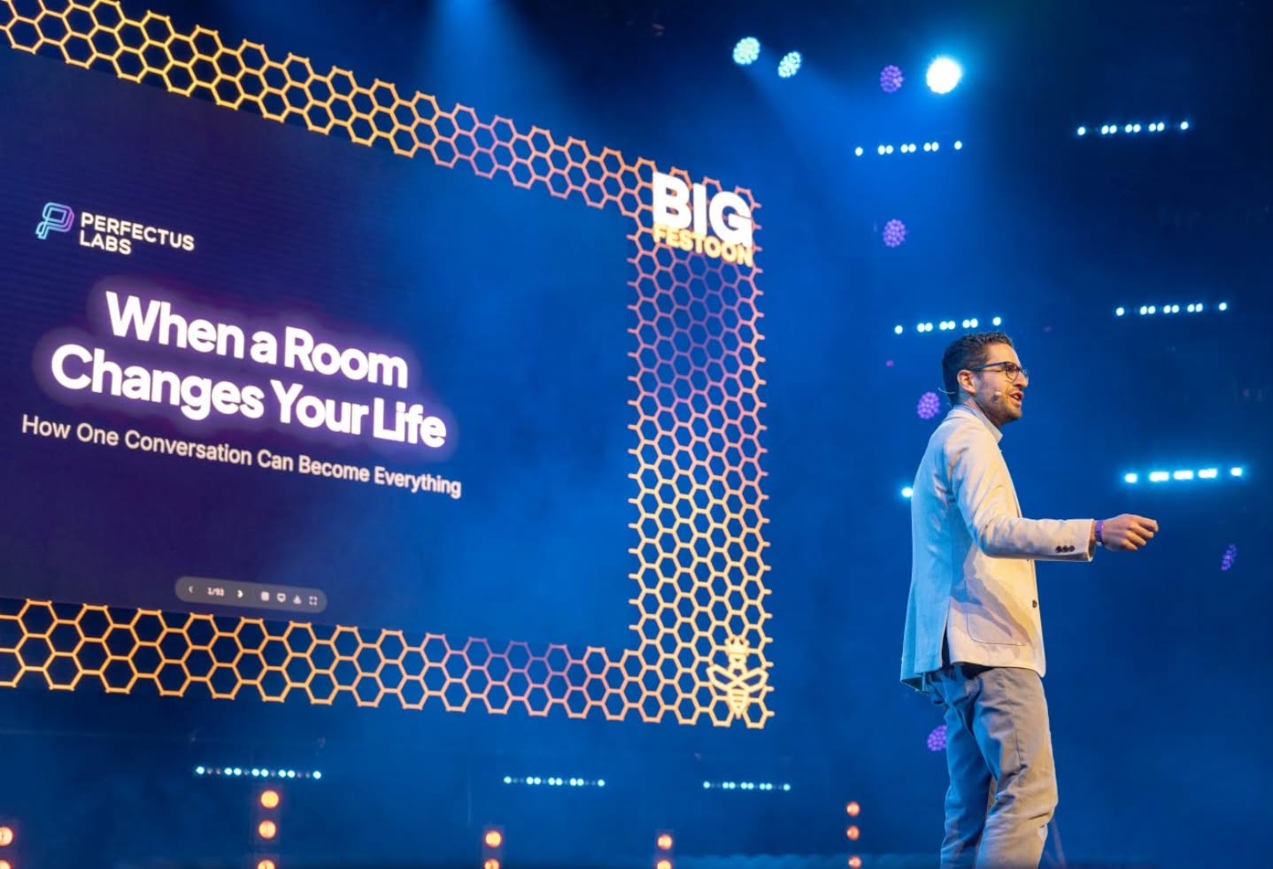 ONE GOOD CONNECTION
Three weeks.
That's how long I'd known @aibynick before The BIG Festoon.
Three weeks. Not three years. Not three decades of carefully cultivated networking over lukewarm coffee and lanyards.
In that time, Nick didn't just show up. He partnered with us. Not as a one off. Not as a "let's see how it goes." A long term business relationship that I already know is going to be pivotal.
It was one of those 'we're gonna be friends and you're stuck with me, sorry about that' kinda situations that I'm known for. š¬šā¤ļø
Let me tell you who Nick is.
He built his first agency from scratch, grew it working with NFL teams and Fortune 50 brands, managed billions in marketing investment, and exited successfully before co-founding Perfectus Labs. He's been on the inside of some of the largest companies in the world.
He could have partnered with anyone.
He chose us.
Nick is motivated by helping good people grow great businesses. That's it. After our first phone call, we both knew. This wasn't just going to be a business partnership. We were going to be friends. The values match was undeniable in both life and business.
Nick walked into what we'd built and he got it, immediately. He saw a thousand people connect in a way most business events couldn't manufacture in a million years. And instead of just enjoying it, he started building with us. Running networking breakouts. Making introductions. Showing up and adding value before anyone asked him to.
We built The BIG Festoon on vibes and vision.
Gut instinct and sheer audacity. And that got us to an arena. But vibes don't scale. Vision without systems is just a dream with a really good PR strategy.
Nick and Perfectus Labs bring the jigsaw puzzle pieces we've been missing. The architecture. The engine. The systems that turn what we've built into something that grows properly.
We couldn't have met at a better time.
So excited for everything to come.
One good connection. That's all it takes.
So let me ask you this as we dust ourselves off after the Bank Holiday....
Who do you need to be connected to right now? Drop it in the comments. You never know who's reading.
š