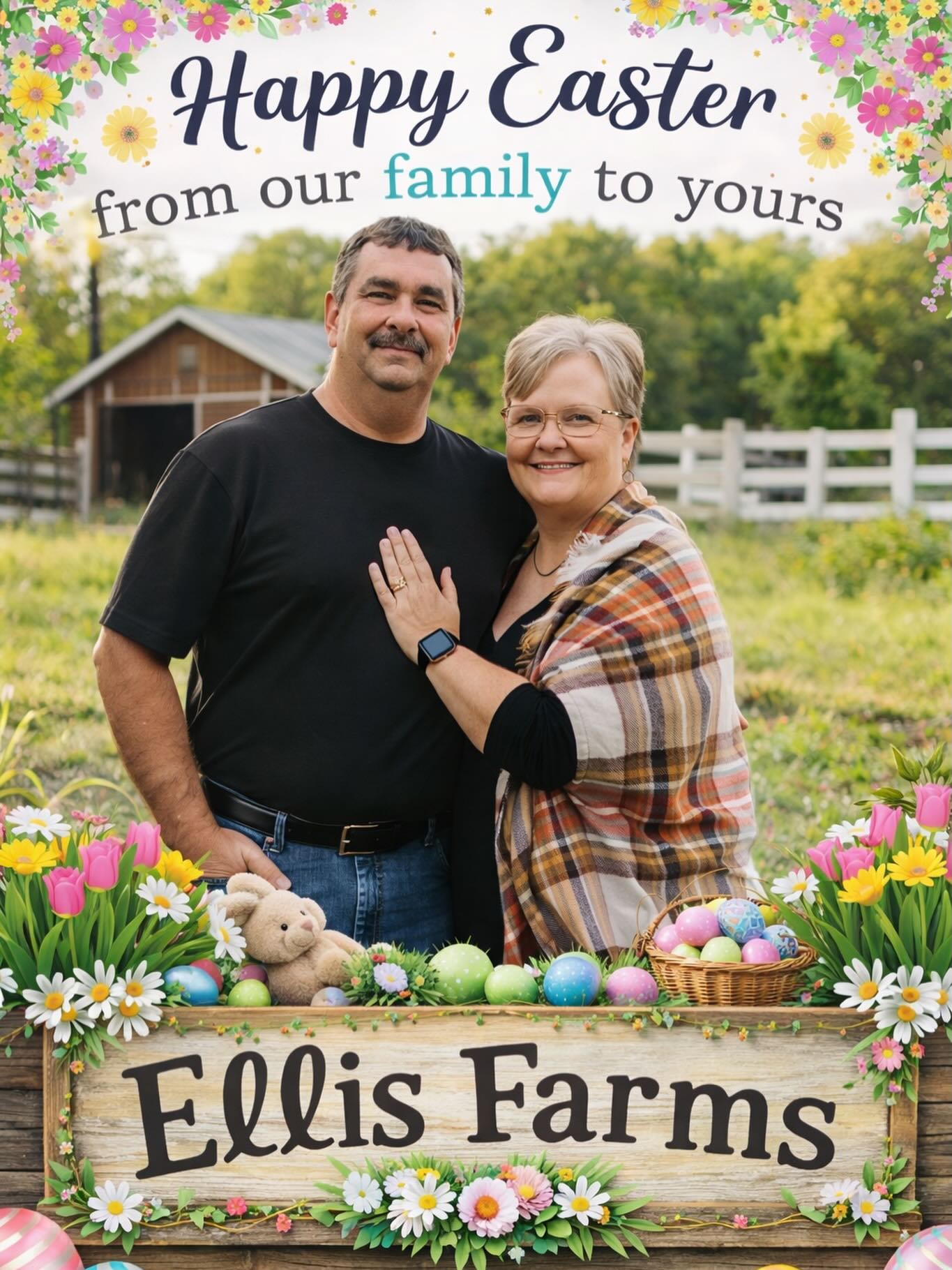 🌷🐣 Happy Easter from our family to yours! 🐣🌷
From all of us at Ellis Farms, we pray your day is filled with joy, hope, and the blessings of new beginnings. May you enjoy time with family, laughter around the table, and the beauty of this Easter season.
Thank you for supporting our farm and being part of our extended family — we are grateful for each of you!
💛 He is risen! 💛
#HappyEaster #EllisFarms #FarmFamily #EasterBlessings #GratefulHeart