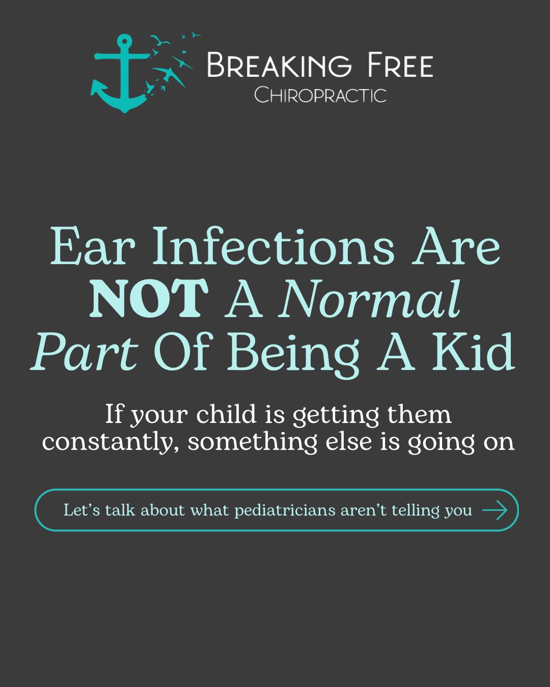 Ear infections are NOT a normal part of being a kid. 👂
ㅤ
If your child is getting 6-8 ear infections a year, you're stuck in the antibiotic cycle, or your pediatrician is talking about ear tubes - this is for you.
ㅤ
Did you know that TRUE ear infections happen when fluid gets trapped in the middle ear?
But the real question is WHY isn't the fluid draining?
ㅤ
-->Upper cervical (neck) dysfunction and nervous system stress.
ㅤ
The nerves that control eustachian tube drainage, lymphatic flow, and immune response all come from the upper cervical spine. When there's imbalance and tension (from birth trauma, falls, or positioning), those nerves can't function properly.
ㅤ
Result: fluid doesn't drain → bacteria grows → ear infection → antibiotics → temporary relief → repeat.
ㅤ
Antibiotics treat the infection. Tubes drain the fluid artificially.
ㅤ
But neither addresses WHY the drainage isn't working naturally.
ㅤ
Chiropractic care restores nerve function so the body can drain fluid naturally, regulate immune response, and prevent infections from happening in the first place.
ㅤ
We see it constantly in our office, kids who had 8+ infections a year going to ZERO after consistent chiropractic care.
ㅤ
Swipe to learn why ear infections are a nervous system problem 👉 and drop 👂 if this is your struggle.
ㅤ
Your child doesn't have to live on antibiotics. 💚