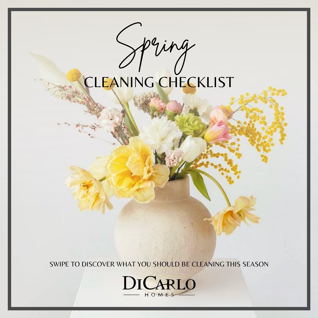 ‘Tis the season for spring cleaning! 🧹🧺🌷
Swipe for a handy checklists of what you should be cleaning this season in the kitchen, bathroom, laundry, bedroom and home office. Have any cleaning hacks? Let us know!
________
dicarlohomes.com