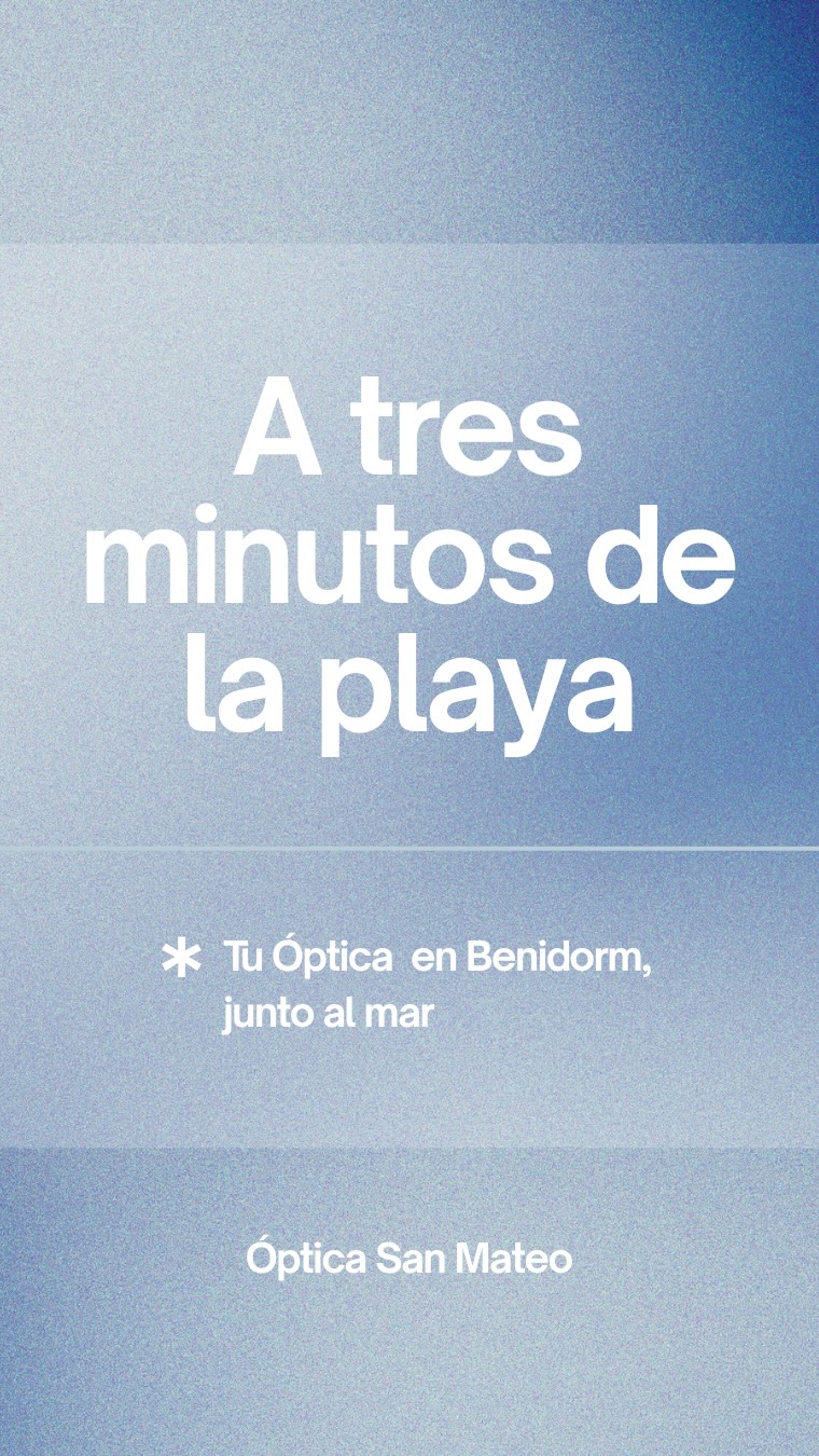 🌊 A solo 3 minutos de la playa…
👓 En Óptica San Mateo Benidorm estamos justo donde tiene sentido estar: cerca de ti, también en vacaciones.
☀️ Más sol
👀 Más exposición
🕶️ Más importante que nunca cuidar tu visión
Abril arranca… y empieza la temporada de mirar al horizonte sin entrecerrar los ojos.
Si estás en Benidorm, lo tienes fácil.
Estás a solo 3 minutos 😉
#ÓpticaBenidorm #Benidorm #GafasDeSol #SaludVisual #ProtecciónUV ÓpticaSanMateo