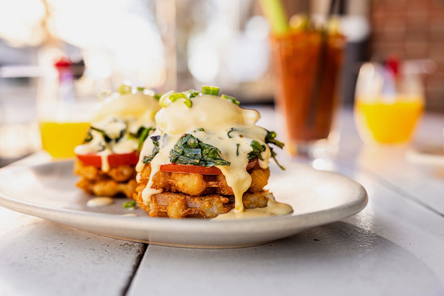 weekend plans: brunch, obviously 🍳come enjoy our eggs benedict—perfectly poached, rich, and....