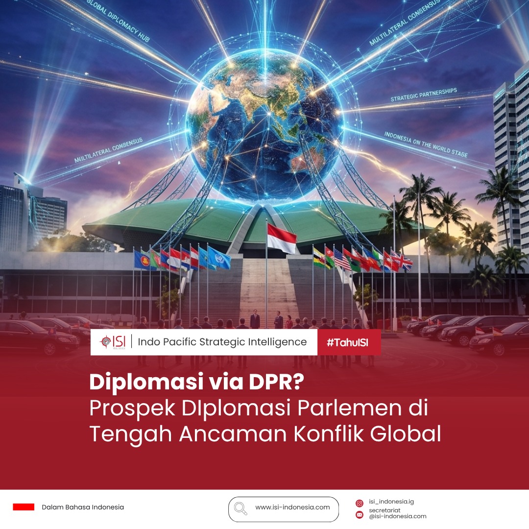 Diplomasi via DPR? Emang Bisa? 🤔
Banyak yang mengira diplomasi itu cuma tugasnya diplomat karier di Kemlu atau Presiden. Padahal, ada jalur "sat-set" yang namanya Diplomasi Parlemen (Track Two)! ketika jalur eksekutif lagi gridlock alias macet gara-gara birokrasi atau protokol yang kaku, teman-teman di parlemen bisa langsung masuk ke jantung pembuatan kebijakan negara mitra.
3 Hal menarik Diplomasi Parlemen:
Bypass Gridlock: Bisa nembus veto atau kebuntuan di level internasional melalui lobi antar-pembuat UU, Menyuarakan aspirasi grassroot Indonesia ke level global, mulai dari isu Climate Finance sampe resolusi krisis Rohingya. Real Case - Kapal Garibaldi: Negosiasi hibah kapal induk dari Italia bisa dipercepat karena BKSAP berhasil ngerayu komite pertahanan parlemen sana.
Bahkan di zona perang kayak Selat Hormuz (2026), jejaring parlemen bisa jadi kunci ekstraksi aman aset negara tanpa perlu insiden militer.
✨Penasaran gimana detailnya? Swipe left! 👈
#TahulSI #DiplomasiParlemen #Geopolitik #BKSAP #IndonesiaPintar #ISIIndonesia #TrackTwo #ForeignPolicy #DPRRI