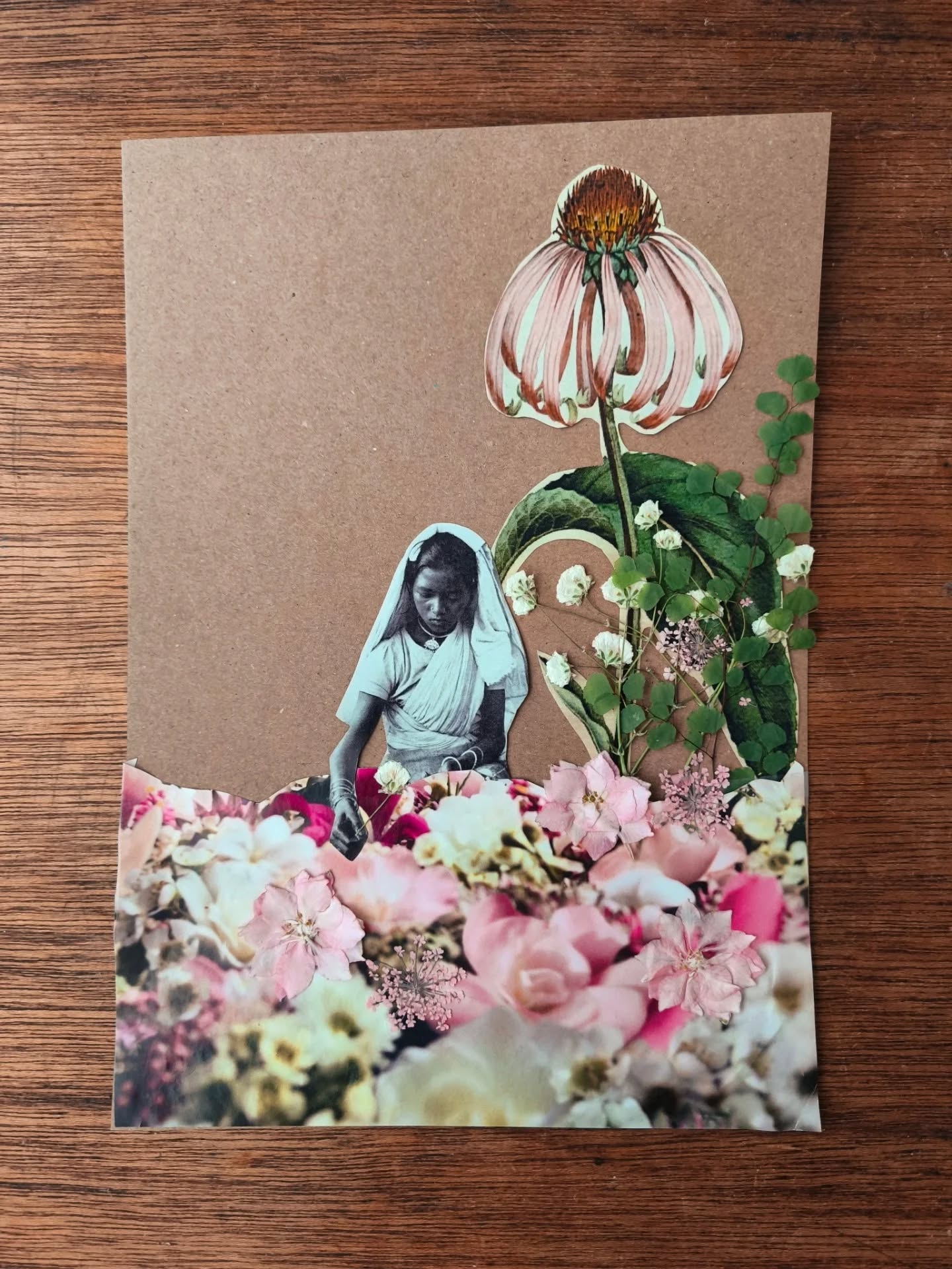 Here's my first attempt at collage making. I created it a few weeks ago at a fantastic workshop by an amazing artist, Tracey @nunheadarts (if you ever get the opportunity to do a workshop with Tracey, you must!!!).
We were encouraged to select imagery we felt drawn to and then to create whatever we felt like.
Thanks to the vast selection of imagery available, I was able to create an art piece based on a subject I've been wanting to tackle for many years, but found it too difficult due to finding it very emotional. The subject was Ayahs and Amahs- Women and girls who were brought to Britain from India and China to work as nannies and servants from 1700s to the 1940's. They were promised return tickets home when their jobs were complete but instead, many were discarded and left to fend for themselves on the streets. This image was a way to deal with the hurt and pain I felt during my research. I wanted to surround the female figure that represented a young ayah with beauty and growth, a place that felt like love and home. A place where she could have a future and was appreciated.
Having created this collage, I now feel like I can create more art pieces based on this subject that will help to tell the Ayah's stories and share this poignant part of British history. So I'm very grateful to Tracey for creating a warm and open environment during the workshop.
Swipe to see the beautiful collages created by members of the workshop, as well as some powerful prints I found on display at the venue hosting the workshop.
#southasianheritage
#southasianheritagemonth
#britishasianartist