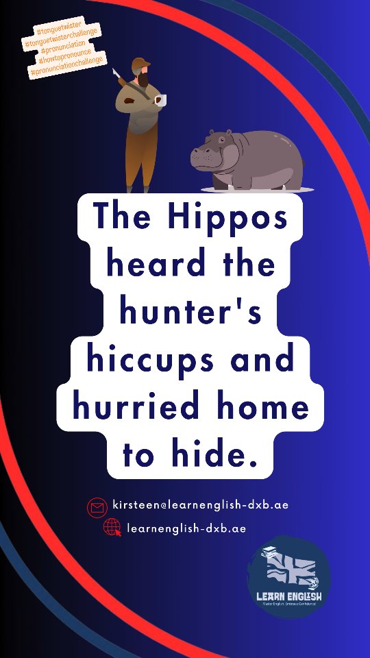 Try today's #tonguetwisterchallenge and test your #pronunciationskills with our #pronunciationchallenge #howtopronounce 'H'. #learnenglish