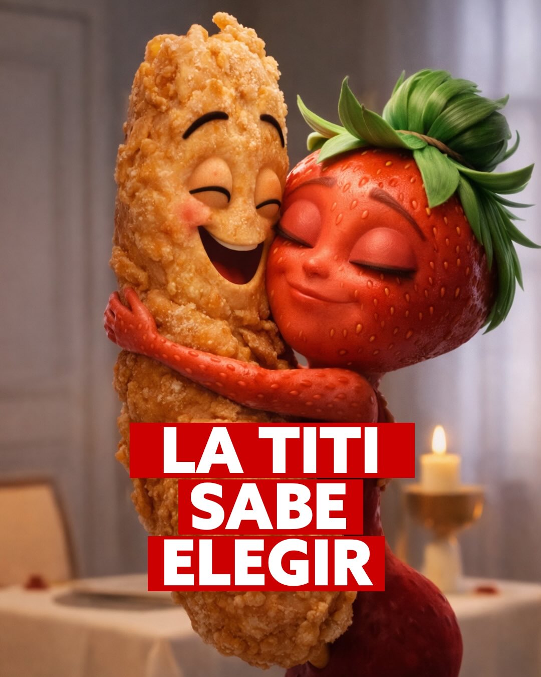 La Titi ta’ clarita y ya le declaró su amor a su chicken finger de Doxi’s ❤️