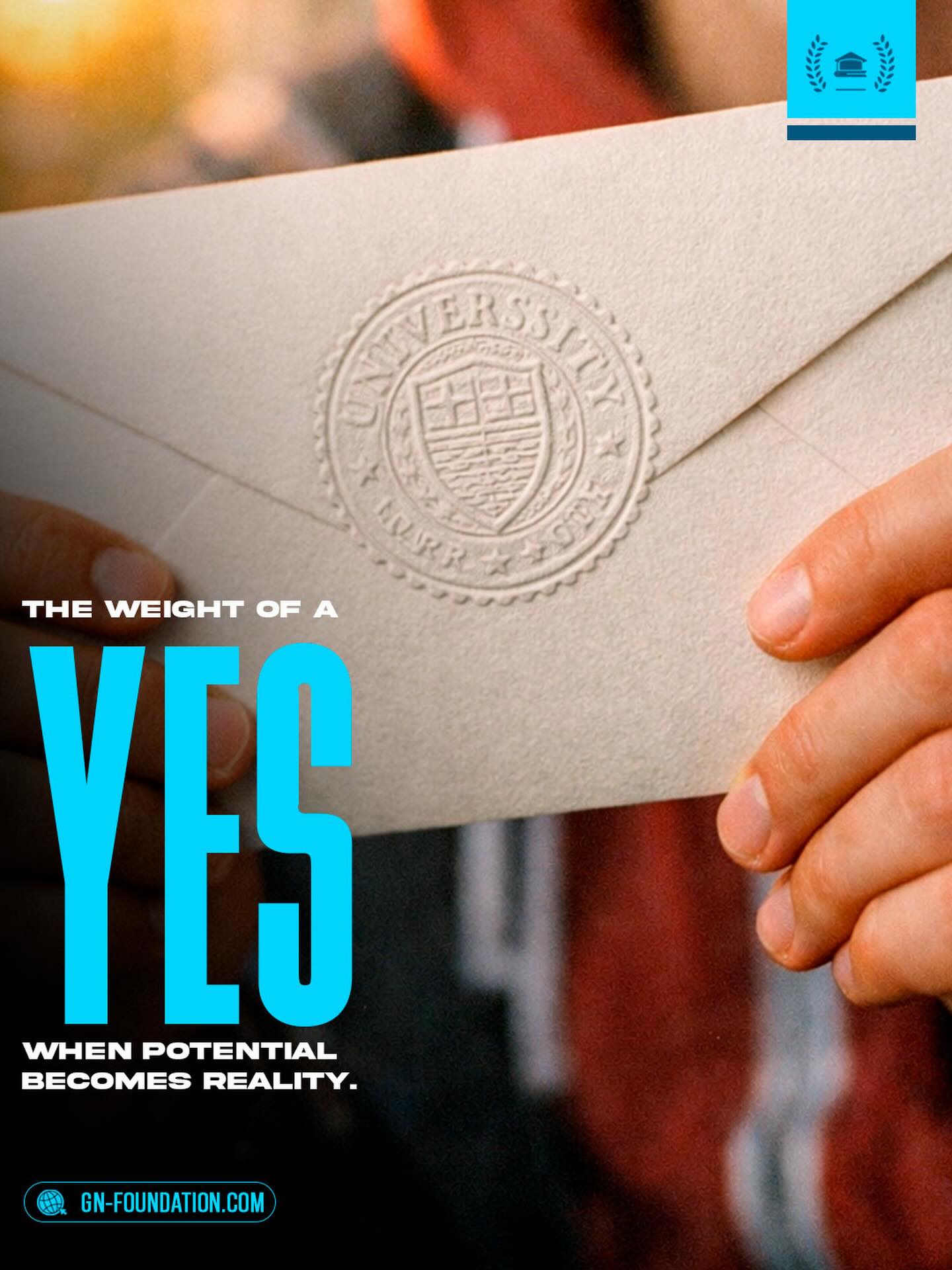 It’s not just a “yes”, it’s the recognition of a journey filled with study and perseverance. ✨
When a young person receives their acceptance letter, the whole family celebrates a collective achievement.
We at @gen.foundation understands the importance of this milestone and walks side-by-side with students, offering support from admission all the way through university graduation.
The future has officially begun! 🎓
Visit us at https://www.gn-foundation.com/ 💻
———————————-
Não é apenas um “sim”, é o reconhecimento de uma jornada de estudo e superação. ✨
Quando um jovem recebe sua carta de aceitação, toda a família celebra uma conquista que é coletiva.
Nós da @gen.foundation entende a importância desse marco e caminha lado a lado com os estudantes, oferecendo suporte desde a entrada até a conclusão da universidade.
O futuro começou agora! 🎓
Visite-nos em https://www.gn-foundation.com/ 💻
#GNFoundation #Yes #Studies #University #Acceptance