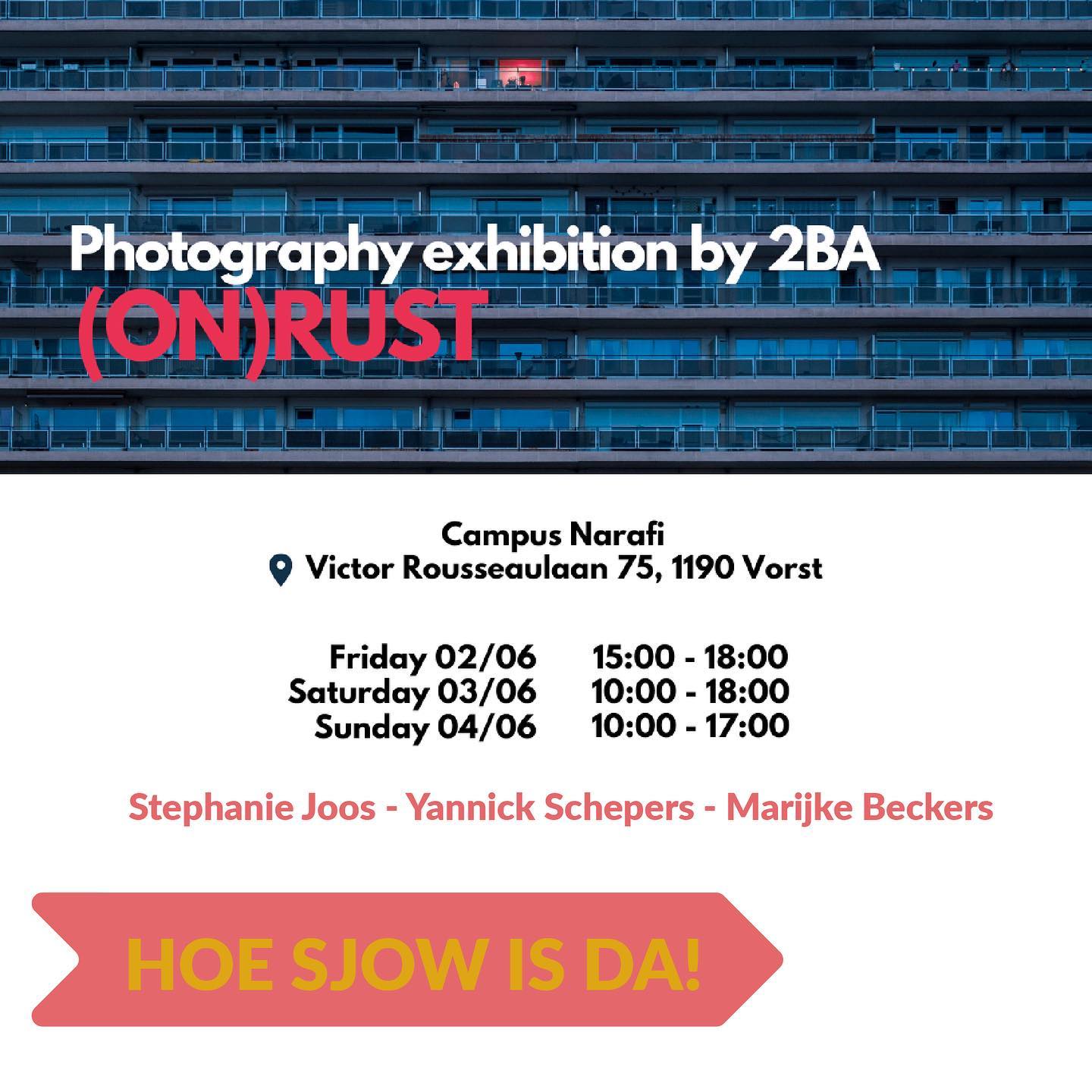 Hoe sjow is da! 3 van onze moktameërs stellen hun werk tentoon tojdens de groepstentoonstelling @on.rust.narafi . Je kan gaan kijken naar de fotoprojecten van @stephanie_joos_photography @yannick_schepers_photography en @marijke_beckers
op 2,3 en 4 juni op @narafi.foto in BXL
.
.
.
#moktamee #photography #fotografie #creativecommunity #décreatievehubvandekempen #herentals