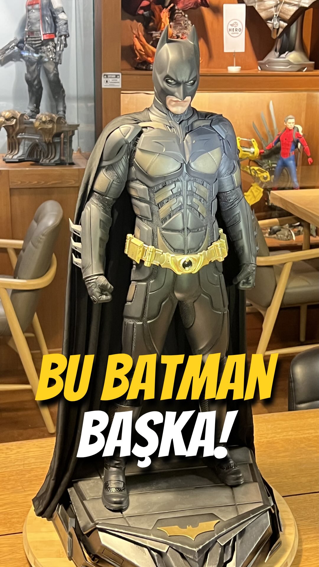 Bu figürün karizması fazla gerçek… 😮🔥
Dark Knight evreninden efsane karakter şimdi Hero Cafe vitrininde! 🦇
Detaylar, zırh dokusu ve duruş… koleksiyonluk seviyede.
Bu parça uzun süre kalmaz, söylemesi bizden 👀
DM’den fiyat bilgisi alabilirsiniz. Hero Cafe’yi ziyaret edip ürünü yakından inceleyebilirsiniz.
#batman #hottoys #collectibles #herocafe #darkknight