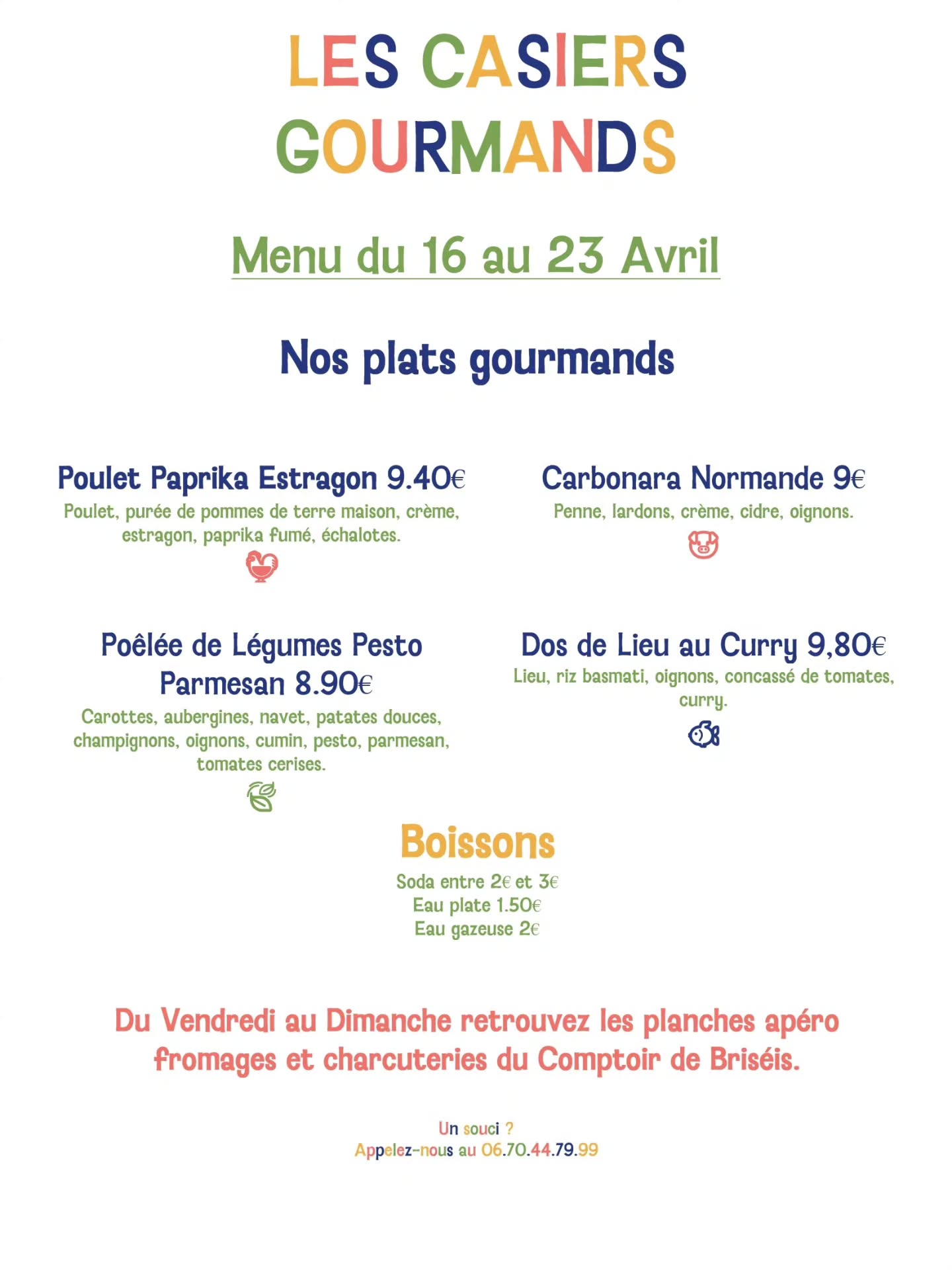 Menu disponible jusqu'au 23 Avril.
#lescasiersgourmands #normandie #food