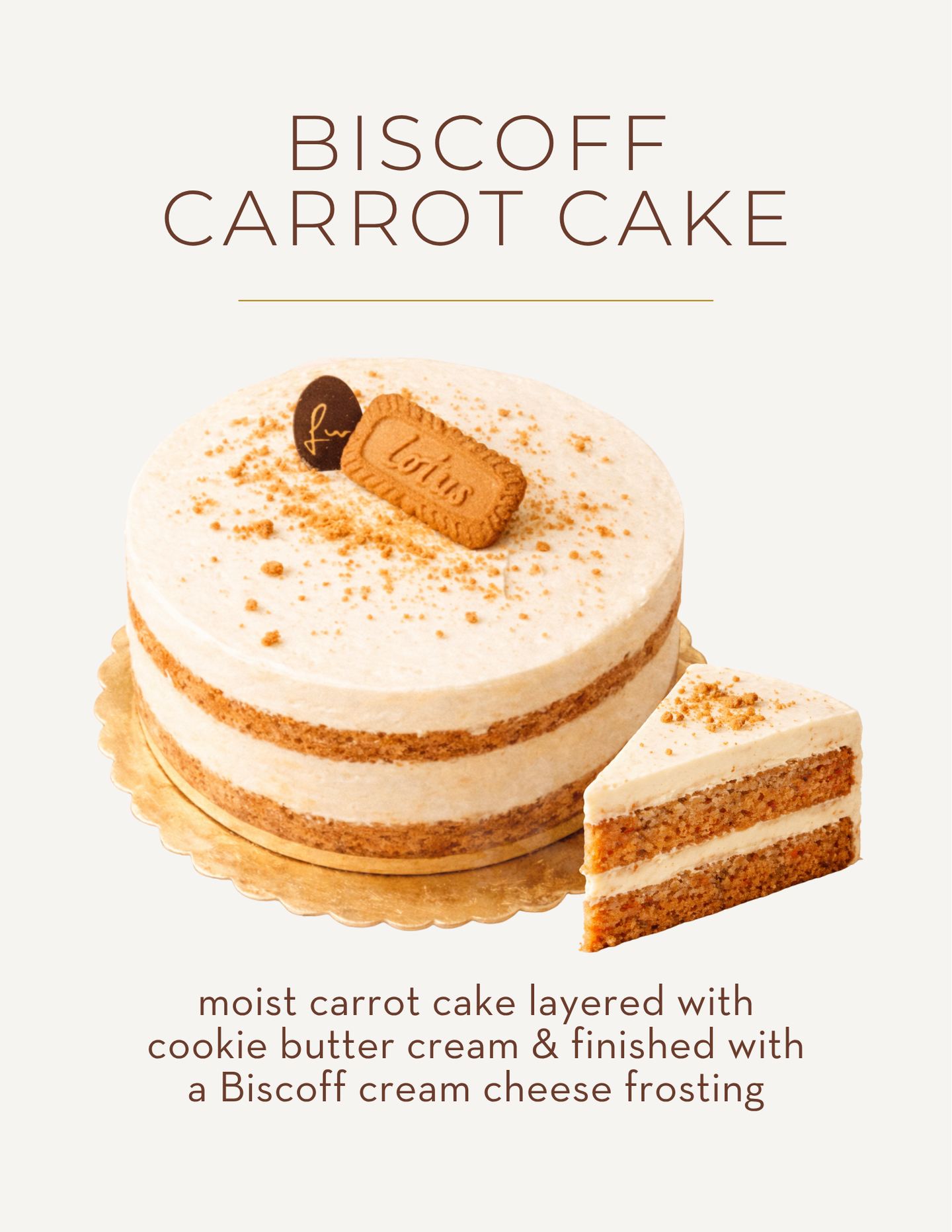 The perfect addition to your Easter table
•Moist carrot cake layered with cookie butter cream & finished with a Biscoff cream cheese frosting•
#TFW #TheFrenchWorkshop #CarrotCake #Biscoff #EasterDesserts #SpringCollection