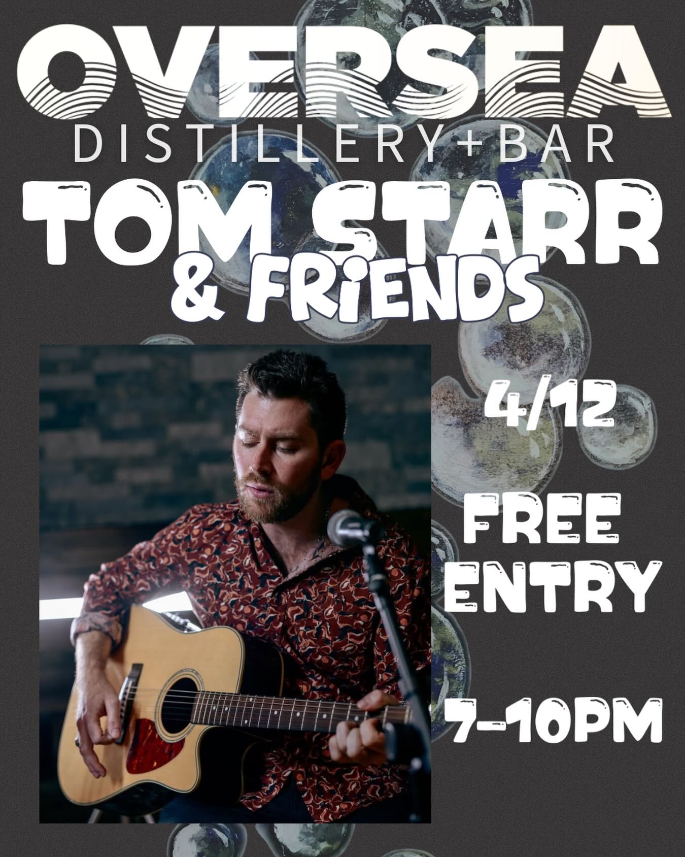UPDATED TIME: 6-9 PM!! Check out @tomstarrmusic live at Oversea!
FREE ENTRY
📅 Sunday, April 12th
🕕6-9 pm
📍 9315 Snowden River Pkwy Suite J, Columbia, MD 21046