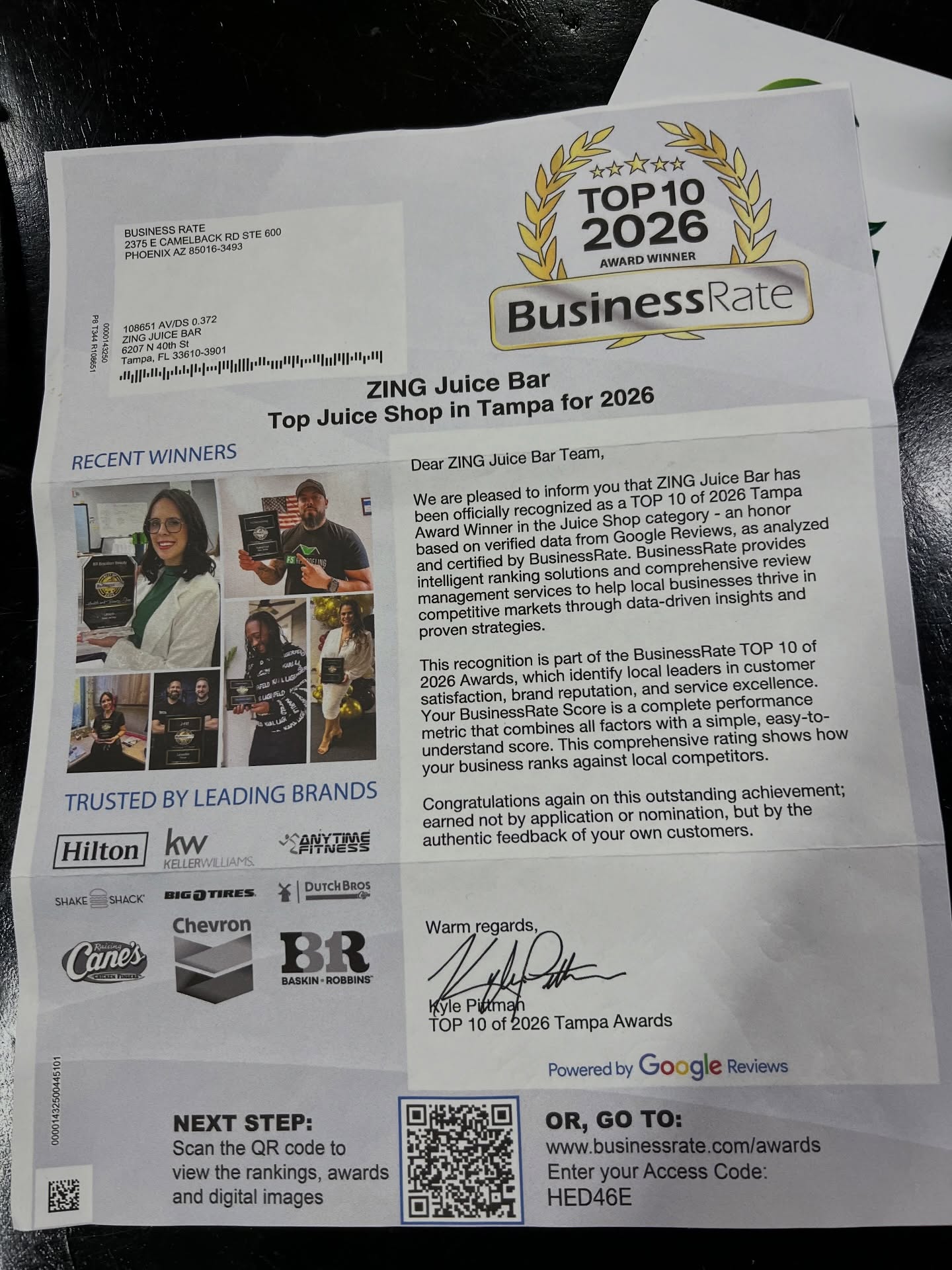 This journey hasn’t been easy—staffing challenges, a break-in, financial pressure, 4am mornings, and running two businesses at once.
But through it all, I kept showing up.
With a smile. With faith. With purpose.
To be recognized as a Top 10 Juice Shop in Tampa for 2026… it means everything.
Thank you to everyone who continues to support Zing.
I’m still standing. Still serving. Still trusting the process.
Grateful is my space. 🤍✨
#ZingJuiceBar #TrustTheProcess #GratefulHeart #TampaBusiness #StillStanding