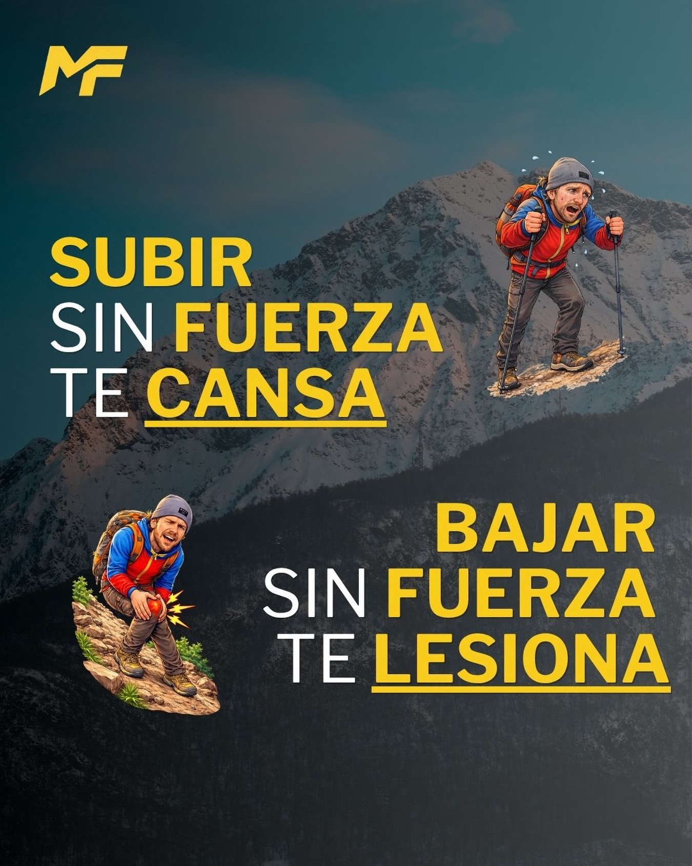 La mayoría entrena para subir mejor… pero pocos piensan en lo que pasa al bajar. ⛰️
Imagina esto:
Pesas 70 kg.
Cada paso en bajada es una “frenada” donde tu cuerpo tiene que soportar ese peso.
Ahora piensa…
¿cuántos pasos haces en una ruta?
Probablemente más de 10.000.
Si multiplicas:
70 kg × 10.000 pasos = 700.000 kg
Sí, has leído bien.
Tu cuerpo puede llegar a gestionar cientos de toneladas en una sola bajada.
Y luego nos preguntamos por qué duelen las rodillas.
Aquí es donde entra el trabajo de fuerza.
No es solo para rendir más… es para protegerte, para absorber mejor los impactos y para seguir disfrutando de la montaña durante años.
Entrenar fuerza no es opcional si quieres una montaña sin dolor.
Si este post te ha hecho verlo diferente, etiqueta en comentarios o compártelo con alguien que también ame la montaña. 🔁
#televiajar #montañaenforma