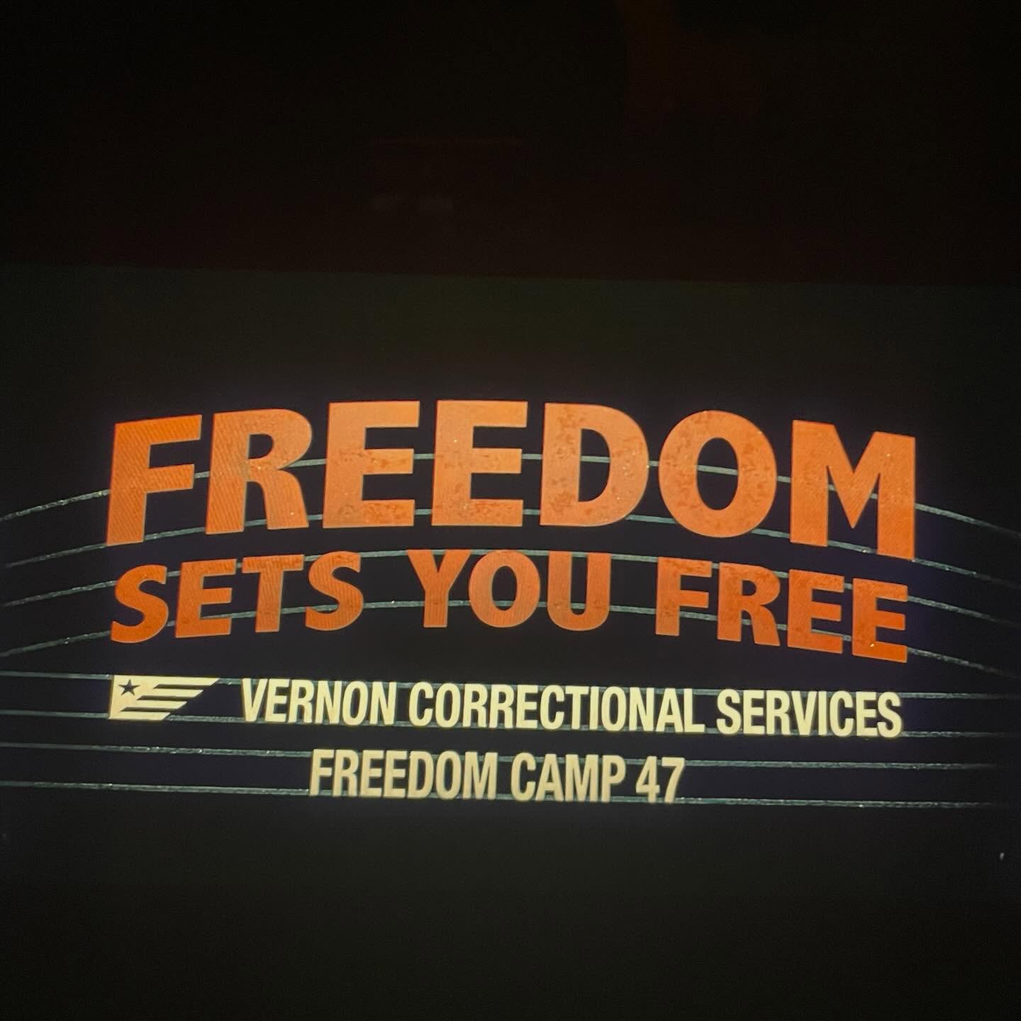 The new season of The Boys is hitting hard. Reminds me of “Work sets you free” on a different gate. Beware.