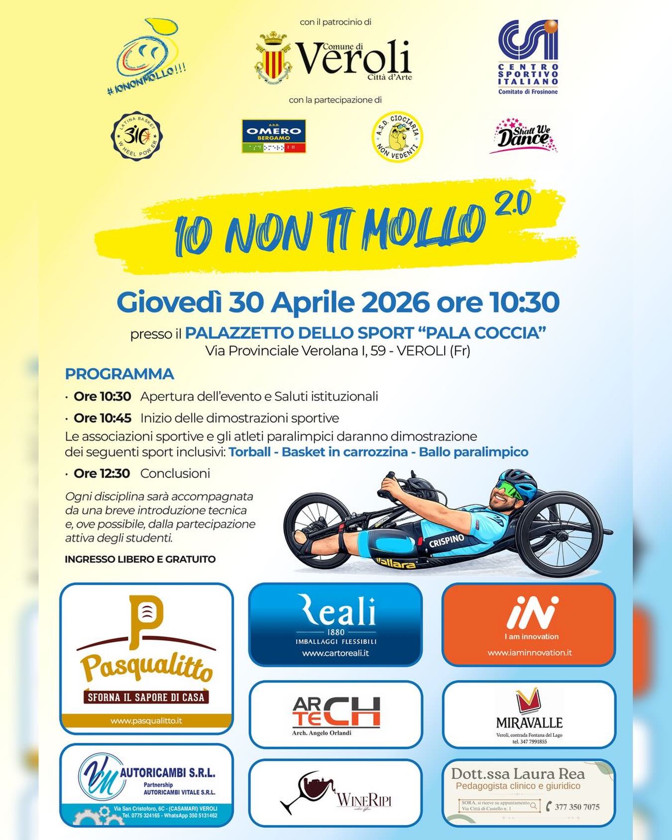 Vi aspetto numerosi 🥳