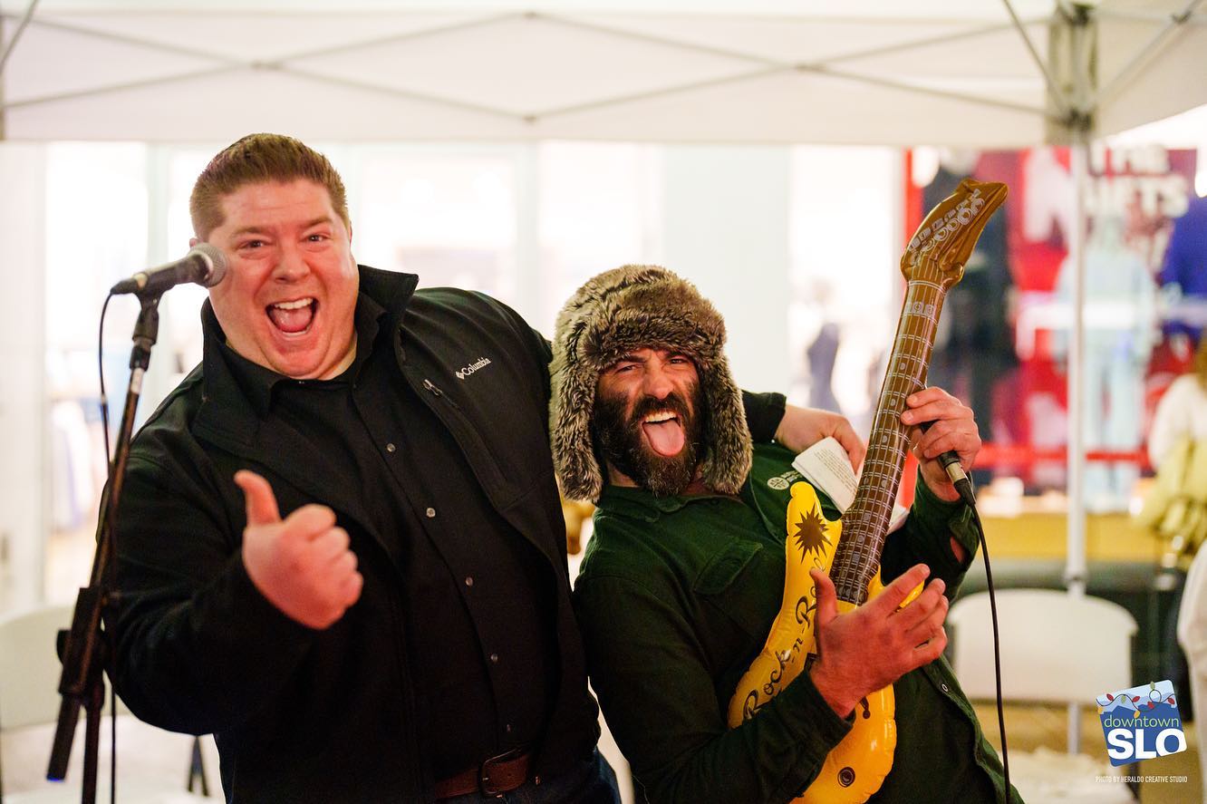 As always, we had a blast announcing the 46th annual holiday parade in @downtownslo … I couldn’t be more grateful to be a part of this beautiful community! #slo #slomotion #centralcoast #westside #straightwestcoastin #pasorobles #pasowine #ednavalley #parade #announcer #podcast #voice #voiceover #voiceacting #voiceactor #voiceovers #audible #audiblechocolate @tincitypodcast @tincitydistillery @bhbc @pronouncedbypatrick @slocal @sloweddingvendors #weddingofficiant #officiantlife