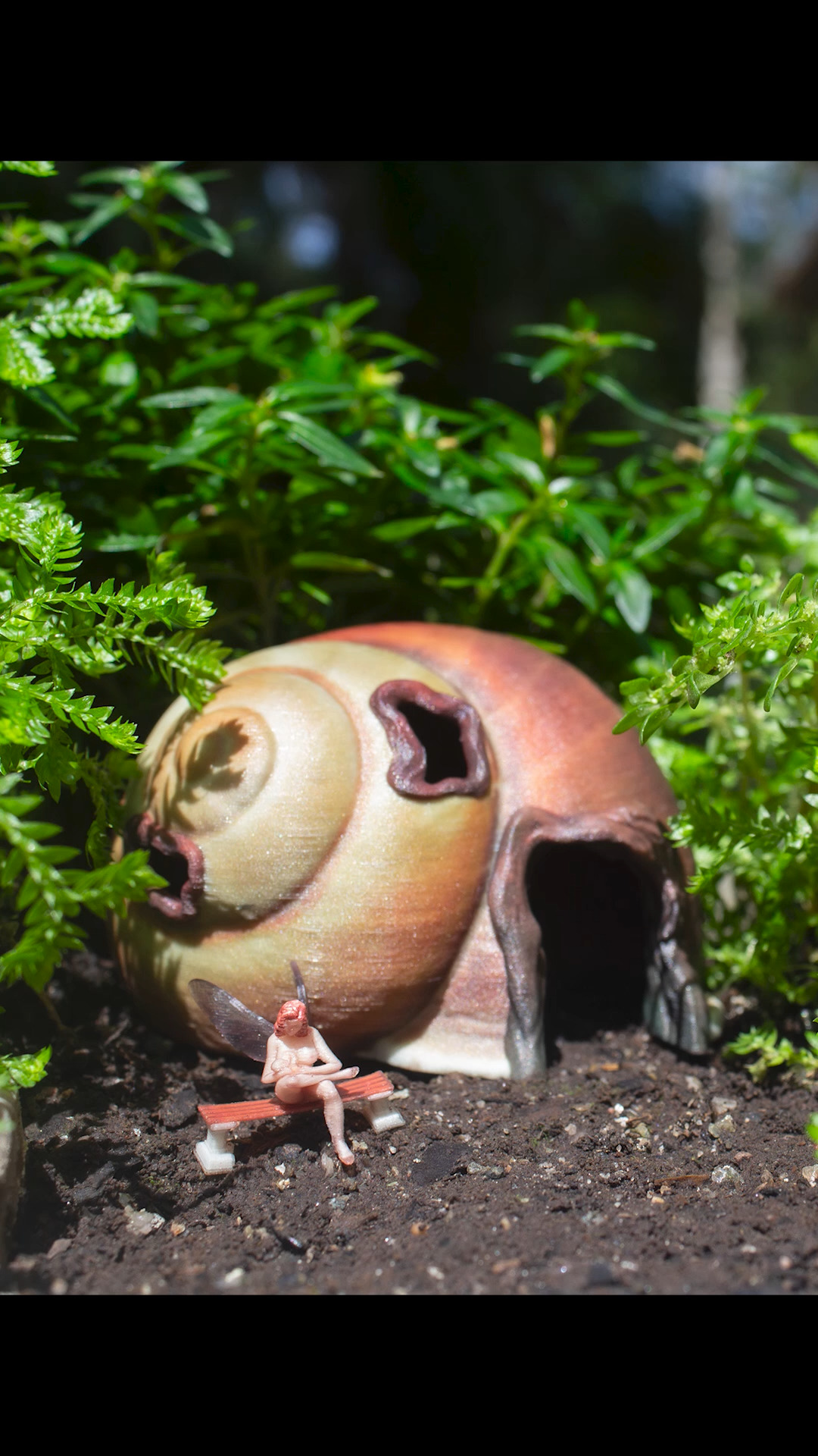 Her new home is complete, still needs some finishing touches to make it feel more cozy. #fairy #garden #miniature #3dprinting #crafting