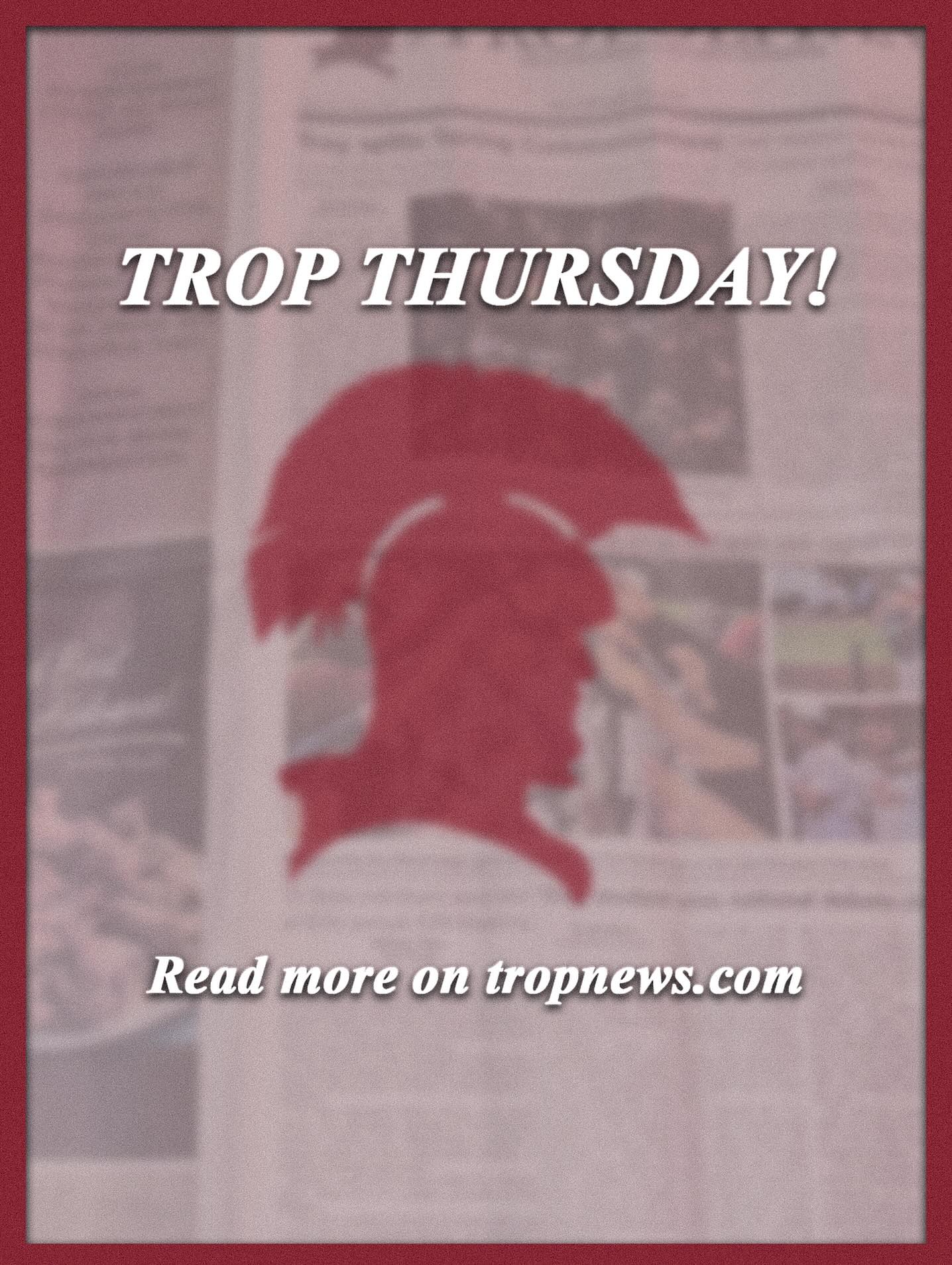 TROP THURSDAY 🚨‼️
It’s Thursday, which means a new batch of stories just dropped! Grab your copy in any building on campus, or read more on tropnews.com 📰