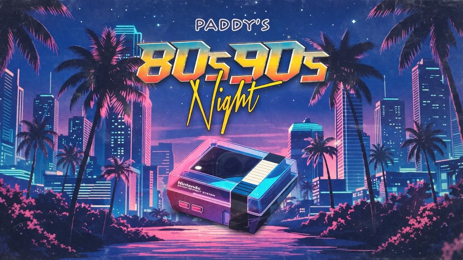 📣 SAVE THE DATE… THIS IS A BIG ONE 📣
Paddy’s 80s & 90s Night is coming and it’s going to be absolutely massive 🎸✨
Labour Day Sunday Special, 3rd May 2026
🎤 Front Stage: @scottywisonmusic 🎧 Back Stage: @sticksmiller + @markzylstra
Pop, Funk, Dance, Groove, Hip Hop, Glam Rock & MORE Dress up in your best 80s & 90s fits...
Shell suits, rockstars, mullets, mohawks
🏆 Prizes for best dressed
#PaddysAirlie #80sNight #90sNight #LabourDay #airliebeach