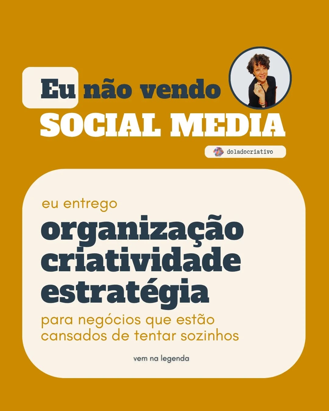 E isso na prática, é quando cada conteúdo que você publica tem um papel claro dentro de uma estratégia maior. Aparecer se torna secundário, a ideia é ser percebido da forma certa, construir coerência, repetição inteligente e direção.
Tem negócio com alcance alto e caixa vazio.
Tem negócio com cliente fiel, mas invisível no digital.
Os dois estão desalinhados.
É exatamente aí que a Do Lado Criativo entra.
A gente não entrega fórmula pronta, porque o seu negócio não é genérico e esse aplicativo aqui muda o tempo todo. A gente organiza a sua comunicação, estrutura sua presença e constrói um posicionamento que conecta valor com quem precisa enxergar esse valor.
Resultado pode vir como reconhecimento. Pode vir como relacionamento. Pode vir como venda. Mas ele vem com base, não por sorte.
Porque crescer de verdade não é sobre postar mais rápido. É sobre comunicar melhor.
Chama no Whats que te explico melhor.
Do Lado Criativo | Sempre do lado das ideias.
doladocriativo.com
+55 71 98205-3636
Sites | Redes Sociais | Branding | Estratégia