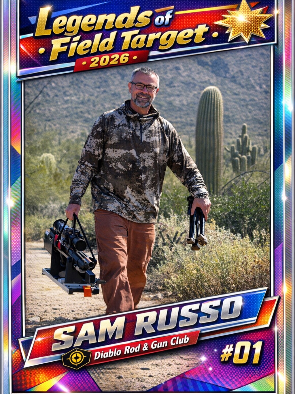 fieldtarget247 Field Target trading cards?
Why not!!! just another cheesy attempt to promote the sport and have fun. Hope you enjoy. Do you know someone who should be on a card??? Just send a portrait and award or action shot along with gear info, years in the game, and the rest of the stuff needed for a card and I’II add it to the set. Thepelleteer@gmail.com #fieldtargetshooting #fieldtarget #daystateredwolf #shooter #shooting