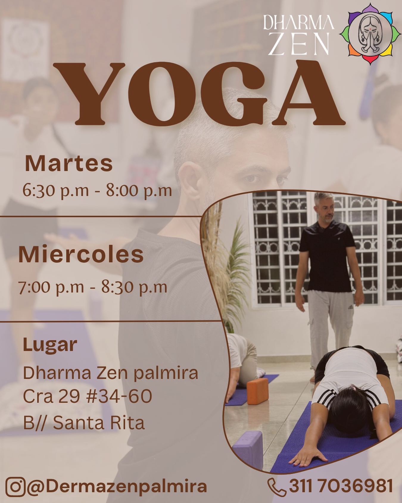 “¿Listo para transformar tu semana? 🧘♂️ Únete a las clases de Yoga con Marino y dale a tu cuerpo el bienestar que merece. Fuerza, equilibrio y paz mental en un solo lugar.
✨ Martes 6:30 PM
✨ Miércoles 7:00 PM
🚀 Cupos limitados. ¡Escríbenos por DM y asegura tu lugar ahora!”