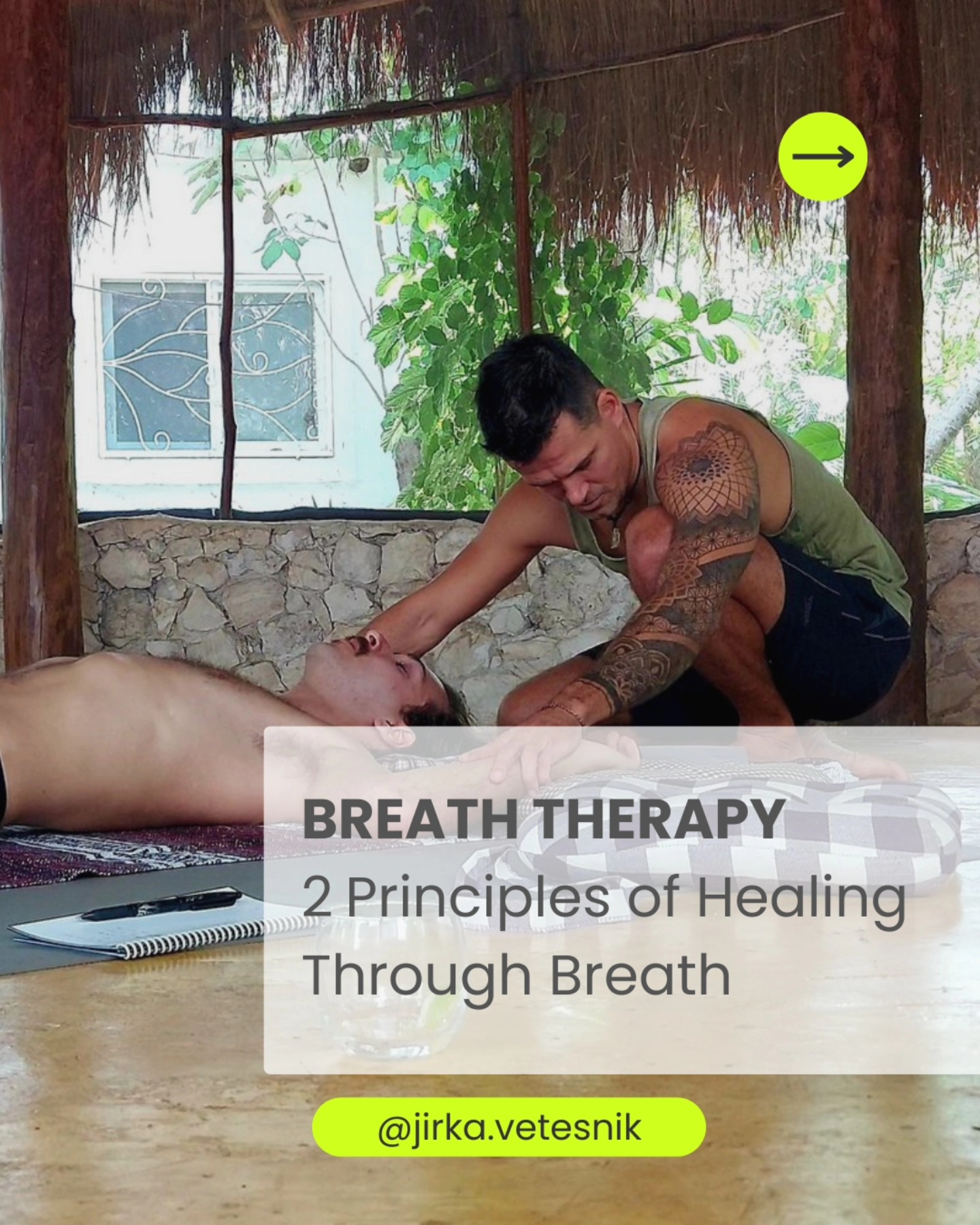 Your breath is more than just survival. It’s the most accessible therapeutic tool you carry with you anytime and everywhere.
Breath Therapy - 2 Principles of Healing Through Breath
➊ Restoration of natural breathing
Your breathing system may have been injured, restricted or inhibited.
Over time, stress, trauma and habits can limit your natural breathing.
It's not functioning fully and freely as nature intended.
First, it needs to be healed and restored to be open, effortless and alive.
➋ Therapeutic tool
Once your breath is full, free, and natural again, the breath itself becomes a powerful therapeutic tool -> a bridge to healing, growth, and transformation.
Your breath = your healer.
✅ Release emotional tension.
✅ Restore balance.
✅ Awaken your potential.
✅ Heal old wounds stored in the subconscious.
✅ Improve mental clarity.
∞ Healing starts with a single conscious breath
Breathwork isn’t about doing more — it’s about being more present.
Reconnect with your breath and with yourself.
It’s a way back to your natural state of wholeness, vitality, and inner peace.
And the best part? You are in control!
–
Jirka, your passionate breathwork facilitator
📌 Have you ever experienced a breathwork session?