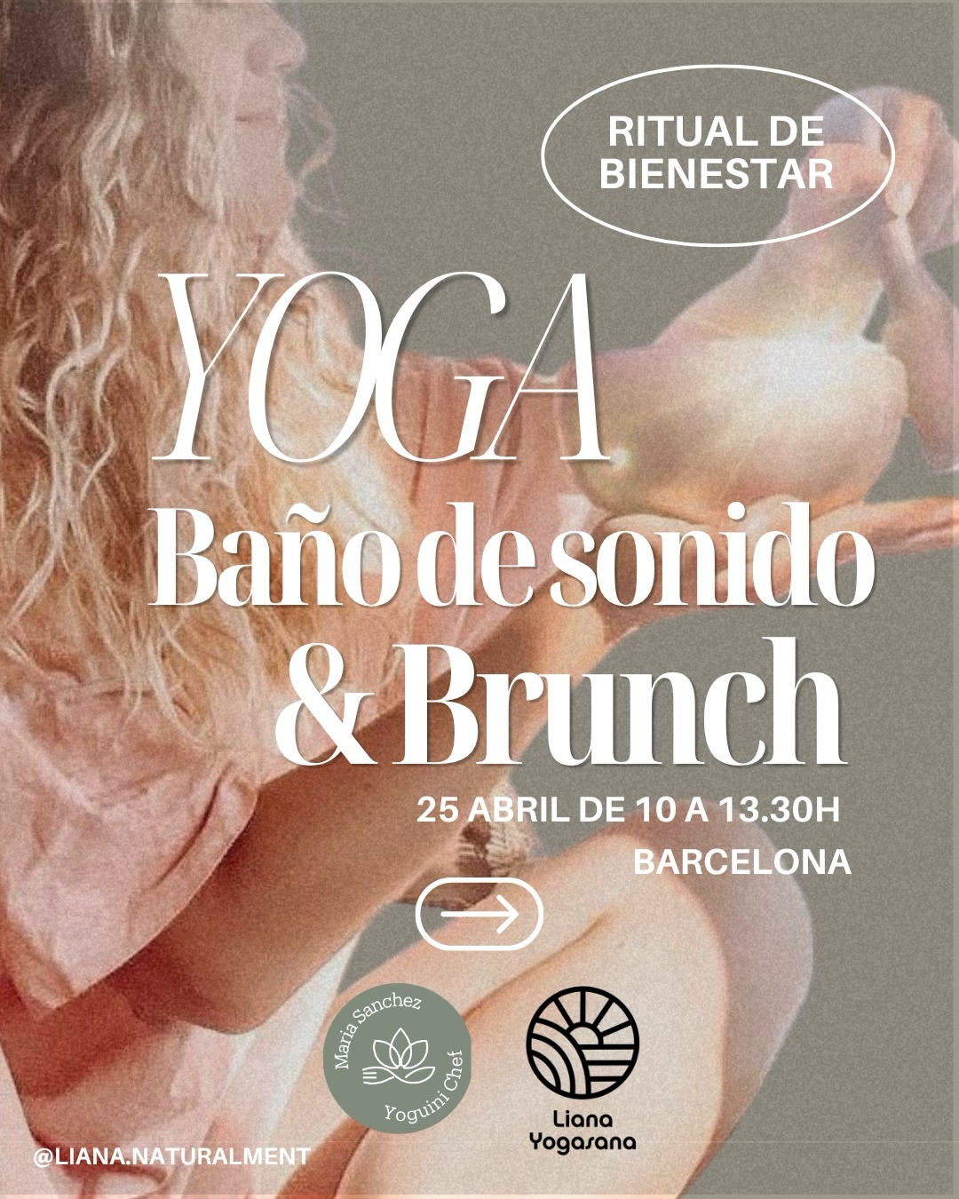 Inmersión de Calma: Yoga, Sanación Sonora y Brunch en Barcelona ✨
¿Sientes que el ritmo de la ciudad te desconecta de ti? He reservado una mañana de sábado para que nos reencontremos en calma, pausemos el ruido y volvamos a casa. Un viaje de 4 horas diseñado para nutrir tu cuerpo y resetear profundamente tu sistema nervioso.
¿Qué compartiremos?
🧘♀️ Movimiento Consciente: Vinyasa suave y Yoga Nidra para liberar tensiones.
🌬️ Sanación Sonora: Un baño de sonido con cuencos y frecuencias sutiles para una relajación total.
🍡 Brunch de Autor: Un festín saludable y creativo diseñado por @yoguini_chef para compartir y nutrirnos.
💎 Es más que una clase, es un ritual para celebrar la primavera y reencontrarnos en comunidad.
📆 Sábado 25 de Abril | 09:30 a 13:30h
📍 Escuela para la Vida @escuelaparalavida_epv (Bruniquer 42, Gràcia). Un refugio de luz en pleno corazón de Barcelona
🎁 Gesto de Gratitud: Tarifa de Comunidad especial para miembros de Yoga Sana
📩 PLAZAS LIMITADAS. Escríbeme un mensaje directo (DM) para recibir todos los detalles y reservar tu plaza.
¡Me hace muchísima ilusión volver a verte!