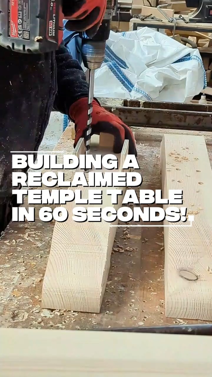 Hours of work, reduced to seconds—watch this reclaimed wood transform into a temple table with purpose.
.
.
.
.
#timelapse #BespokeFurniture #homeinspo #interiordesign