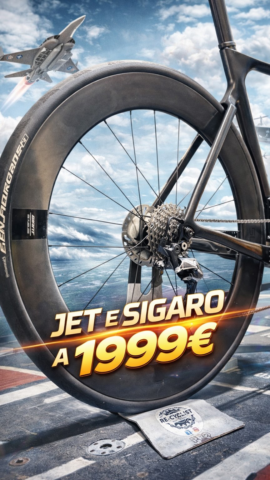 🚬🚀 GIANT PROPEL ADVANCED PRO 1 – LA BICI DA SIGARO
Questa è per chi ha capito tutto.
Perché quando vai a 35 all’ora senza accorgertene, puoi anche permetterti… un sigaro in bocca. 😎
La Giant Propel Advanced Pro 1 in taglia M è una vera aero moderna: veloce, stabile e con una scorrevolezza che ti fa sembrare sempre in controllo totale.
📏 Taglia M
⚙️ Shimano 11 velocità
📊 Power Meter
🛞 Ruote Giant SLR1 a profilo differenziato
🖤 Cockpit completamente integrato
💥 Prezzo: 1.999 €
Una bici che taglia l’aria da sola, tiene velocità senza fatica e ti fa godere ogni metro.
Tradotto: vai forte… ma sembri in relax. ✈️
💳 Finanziabile a tasso zero • 🔄 Permutabile • 🚚 Spedizione gratuita in tutta Europa
🔧 Revisione autocertificata • ✅ Pronta a partire
📍 Re-cyclist Bike Shop – Longone al Segrino (CO)
🌐 www.recyclistbikeshop.com
📞 031 547 8454 (WhatsApp)
#giantpropel #aerobike #biciDaCorsa #cyclingitalia #recyclistbikeshop