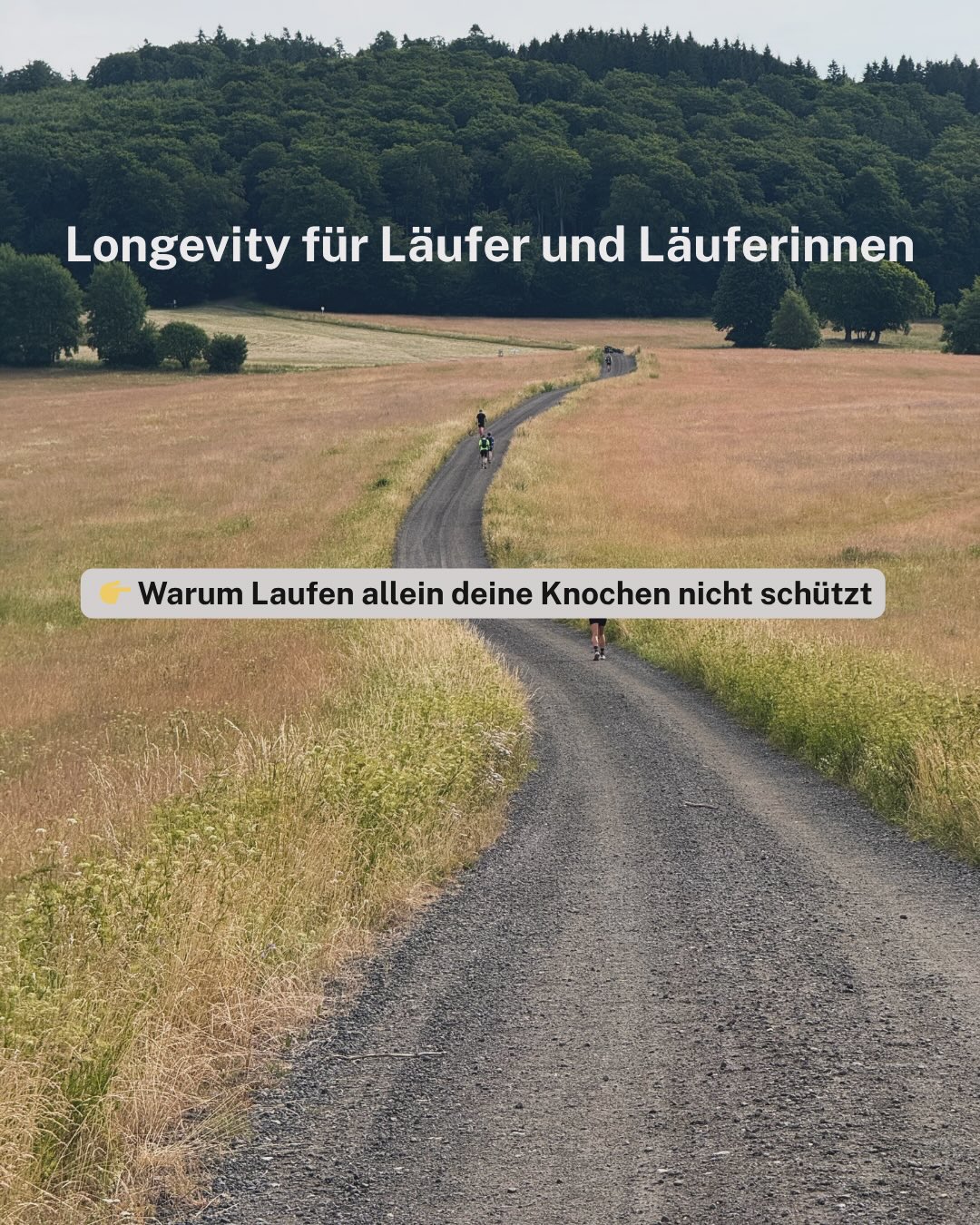 Viele Läufer und Läuferinnen fokussieren sich primär auf die Verbesserung ihrer Ausdauerleistungsfähigkeit.
Dabei wird häufig übersehen, dass sich die Knochen nur unter spezifischen mechanischen Reizen anpasst.
Repetitive, gleichförmige Belastungen – wie sie beim Laufen auftreten – führen nur zu begrenzten osteogenen Effekten.
Für eine Erhöhung der Knochenmineraldichte sind insbesondere hohe mechanische Spannungen, Stoßbelastungen sowie ausreichend Regenerationsphasen entscheidend.
Ergänzendes Krafttraining, plyometrische Übungen und Sprints können daher einen wichtigen Beitrag zur Knochengesundheit leisten.
Eine gezielte Berücksichtigung dieser Faktoren ist nicht nur für die Verletzungsprävention relevant, sondern auch im Kontext der langfristigen körperlichen Leistungsfähigkeit und Longevity.