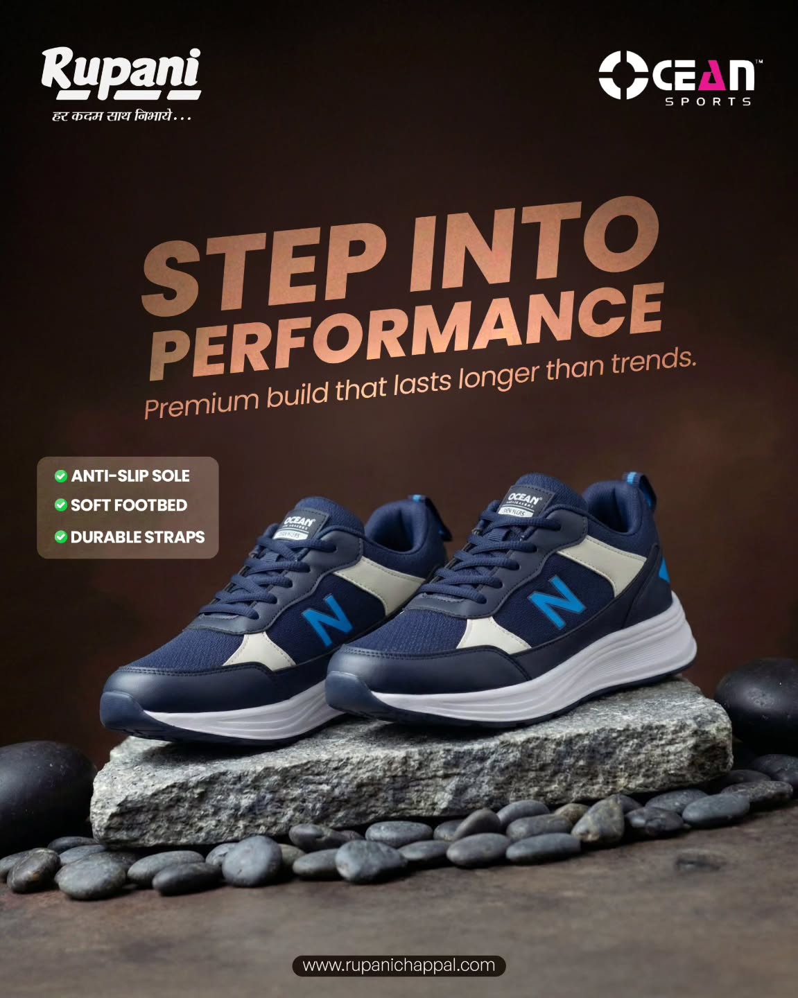 Step into performance, comfort, and durability with Rupani Ocean Sports - designed for those who demand more from every step. Built with premium materials and modern design, these sneakers deliver the perfect combination of style, support, and long-lasting performance.
Whether it's your daily routine, travel, or active lifestyle, Rupani Ocean Sports shoes are crafted to keep you moving with confidence and comfort all day long.
✔ Anti-Slip Sole for better grip
✔ Soft Footbed for superior comfort
✔ Durable Straps for long-lasting use
✔ Premium Build for everyday performance
Upgrade your everyday footwear with Rupani Step Into Performance That Lasts Longer Than Trends.
Shop now: www.rupanichappal.com
#rupani #shoestyle #casualstyle #runningshoes #menshoes