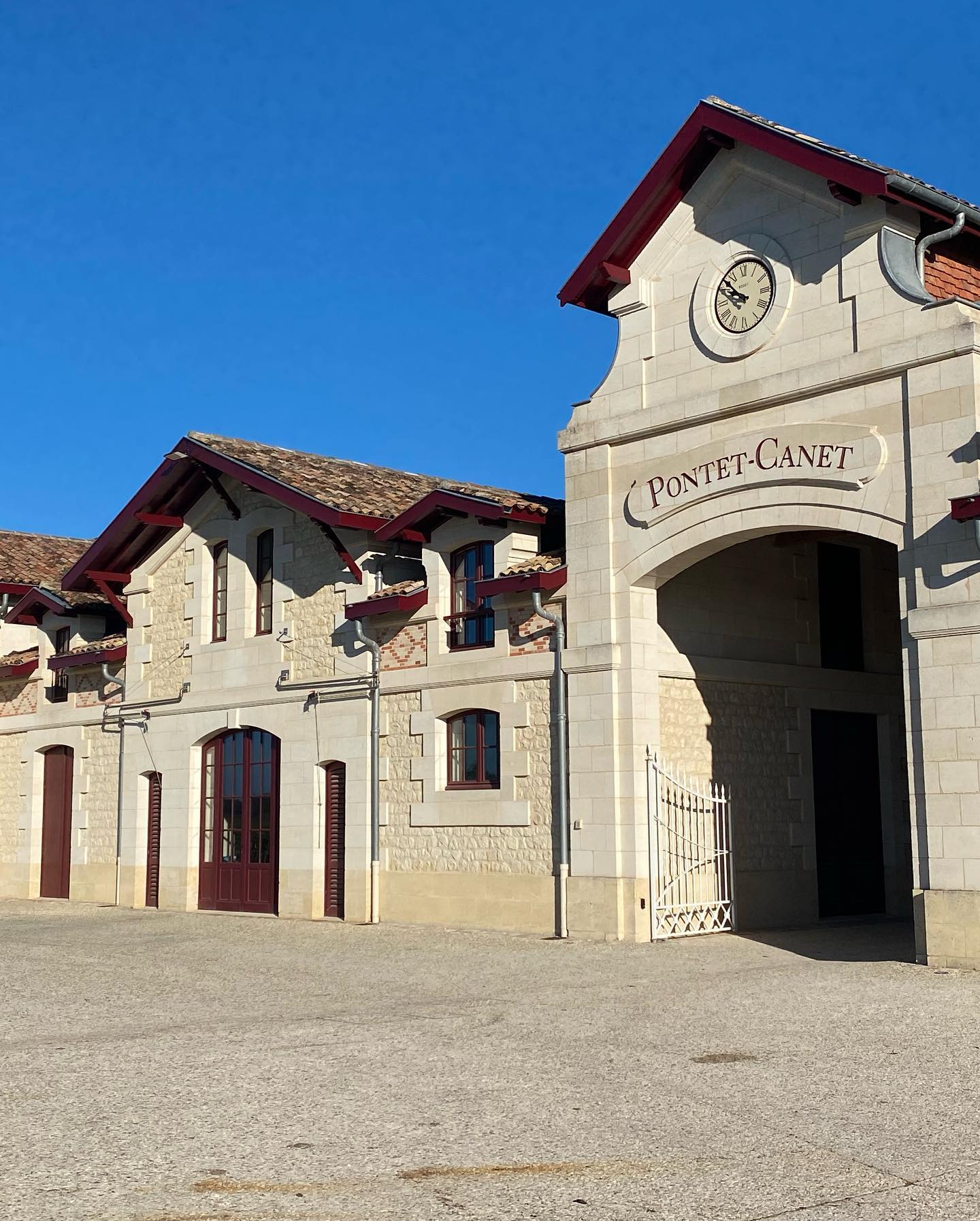 A property that looks back to tradition & respect for the environment. Château Pontet Canet has been the pioneer in biodynamic practices here in the #bordeaux region. Their passion, respect & use of traditional ways including use of horses & herbal tea infusions have created beautiful healthy vines & a delicious complex, fresh wine. Amazing!#biodynamic #biodynamicfarming #biodynamicwine #pauillac #bordeauxwines #vin #medoc #vinbordeaux #chateaupontetcanet #organicwines #france #frenchwines