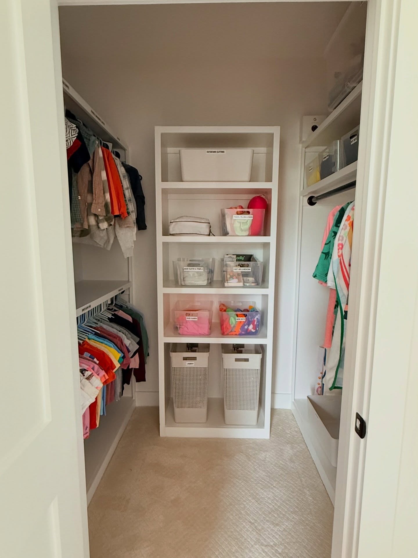 It’s not about having more space — it’s about using it well.
With the right systems in place (bins, baskets, hangers), this closet now works with you, not against you.
Everything visible. Everything accessible.
#jenyatucker #kidsclosetorganization #closetorganizationideas