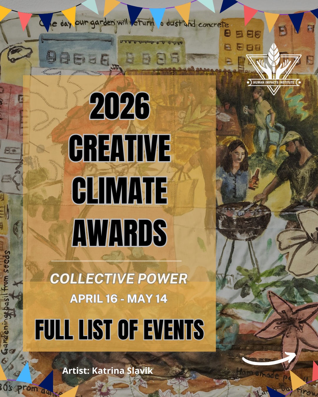 Get ready for the Creative Climate Awards 2026—celebrating Collective Power with 30+ climate artworks by 56 artists from 30 countries 🌍✨ From gallery hours (Apr 17–May 14) to artist salons, film screenings, and powerful dialogues on Indigenous leadership and justice, this is a month of art, action, and community you won’t want to miss.
Here is the Full Lineup:
Creative Climate Awards 2026 Opening Celebration
🗓️ Thursday, April 16th | 6:00 PM–9:00 PM
📍 Taipei Economic and Cultural Office (TECO) 1 East 42nd Street New York, NY
Creative Climate Awards 2026 Earth Day Celebration
🗓️ Wednesday, April 22nd | 7:00 PM–9:30 PM
📍 Dumbo Archway Plaza Adams St, Brooklyn, NY
Crisis Care and Land Rematriation: Global Indigenous Health and Youth Dialogues
🗓️ Thursday, April 23rd | 6:00 PM–8:00 PM
📍 Taipei Economic and Cultural Office (TECO) 1 East 42nd Street New York, NY
Creative Climate Awards 2026 Film Screening
🗓️ Thursday, April 30th | 6:00 PM–9:00 PM
📍 New Plaza Cinema 35 West 67th Street New York, NY
Healing Land & People: Gender-Based Violence & Protecting Indigenous Women
🗓️ Monday, May 4th | 6:00 PM–8:00 PM 📍 New York Society for Ethical Culture 2 West 64th Street New York, NY
Creative Climate Awards 2026 Open Gallery Hours
🗓️ Tuesdays–Fridays, April 17th–May 14th | 12:00 PM–5:00 PM
📍 Taipei Economic and Cultural Office (TECO) 1 East 42nd Street New York, NY 2026
Creative Climate Awards: Salon with CCA Artists
🗓️ Every Tuesday, April 21st - May 12th | 12:00 PM–1:30 PM
📍 Taipei Economic and Cultural Office (TECO) 1 East 42nd Street New York, NY
🎟️ Register for all events at the link in Bio
#CreativeClimateAwards #CollectivePower #IndigenousLeadership #ClimateArt #ClimateDialogue