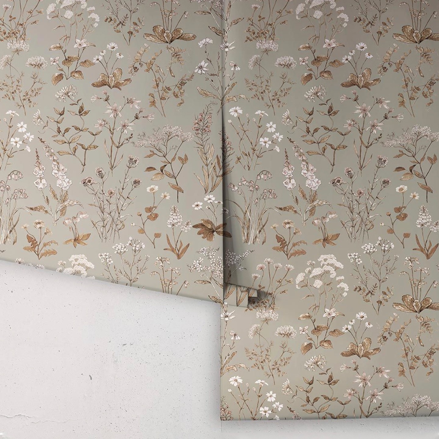 Introducing 'Meadows Antique' Wallpaper
Bringing the essence of summer afternoons indoors with the Meadows Antique wallpaper. This design captures the untamed beauty of a sun-kissed meadow in full bloom, bringing the whimsical charm of the season into your living space. Each delicately illustrated flower, from simple daisies to graceful bluebells and towering foxgloves is meticulously hand painted, and the sepia colour palette adds a touch of vintage charm. Create an atmosphere of warm ambiance, where every glance reveals a new wildflower to explore.
Meadows Antique is available in 5 different colour ways, Antique Green, French Grey, Charcoal, Navy and Stone
My wallpaper designs are available to purchase Worldwide from @miltonandking
Sourced from FSC Certified Forests and printed with water-based ink. Non-wovens are earth friendly, and totally 100% vinyl-free.