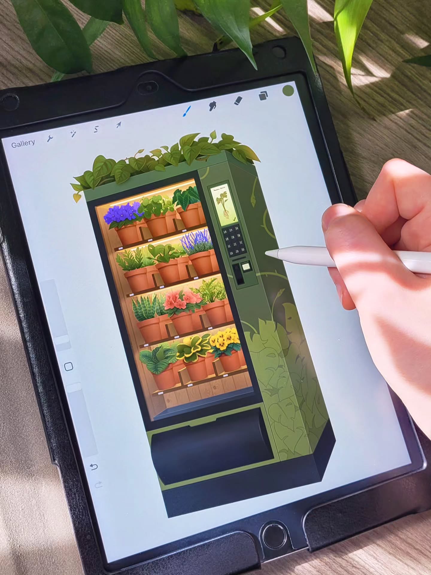 Working on some new designs this week - if your neighbourhood had a houseplant vending machine, which plants would you want it to stock? 🌱