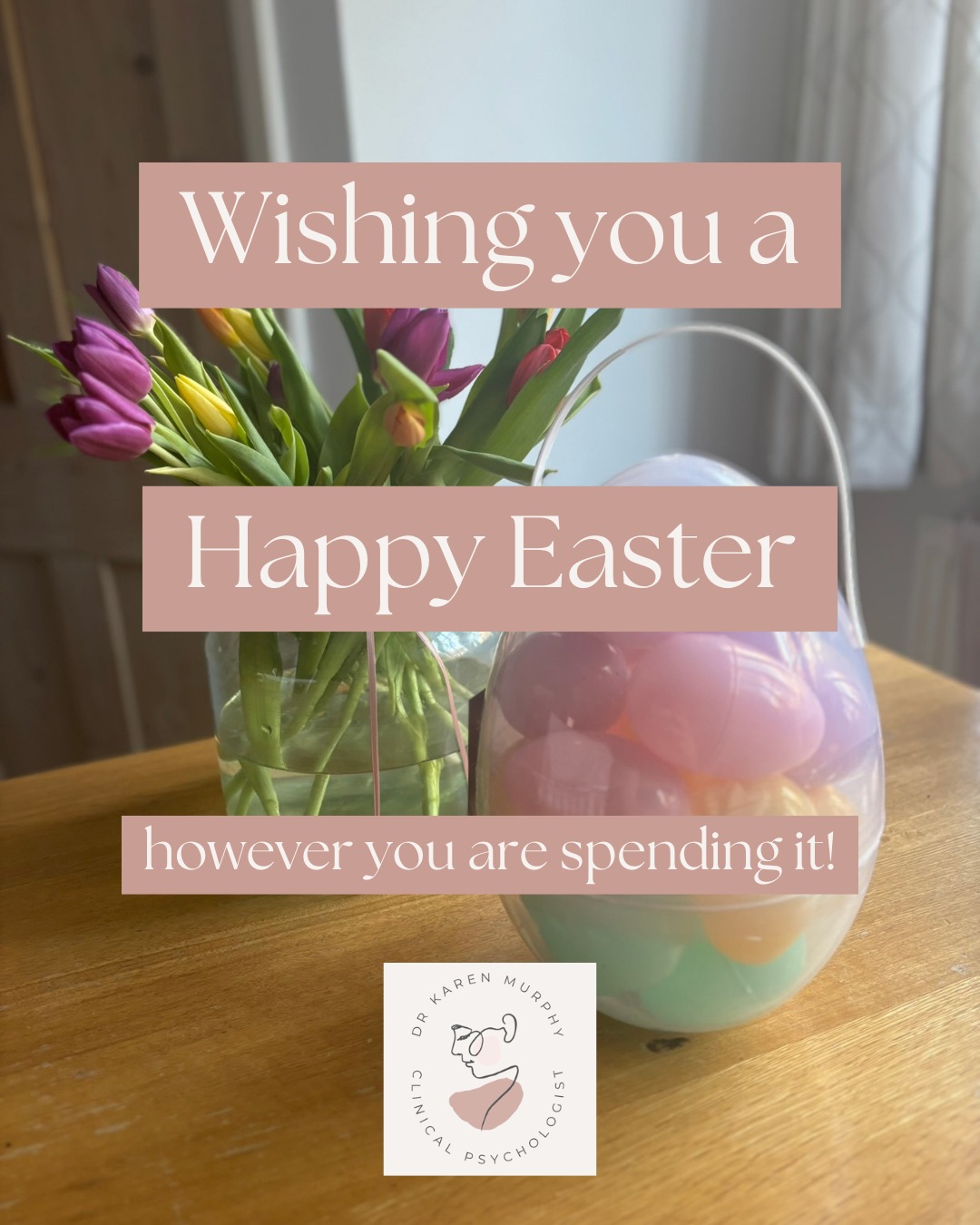 Happy Easter from me to you 🌷
Whether you're navigating Easter eggs and allergy labels, enjoying a quiet weekend, or somewhere in the middle of beautiful family chaos, I hope you get a little rest and a lot of chocolate (the safe kind 😊).
