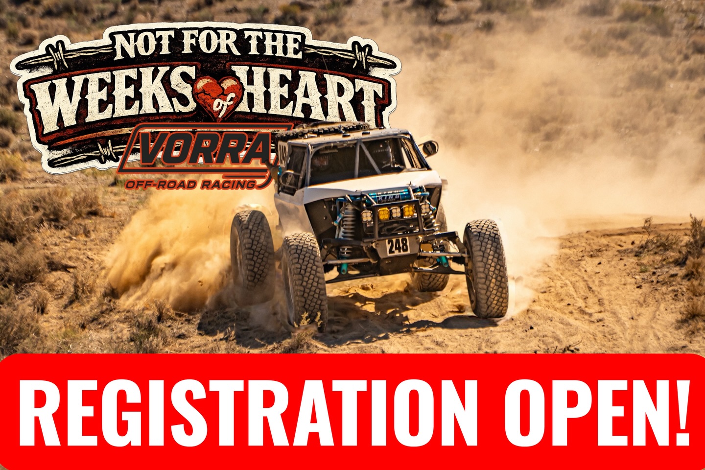 🏁You don’t want to miss this one! 🏁
Not For The Weeks Of Heart is shaping up to be one of the wildest rounds yet! Head over to our website and sign up today! See you on the lakebed!
Registration is OPEN.
👉 vorraracing.com
#VORRA #VORRARacing #OffRoadRacing #DesertRacing #RaceNevada
📸 @jwaldaias