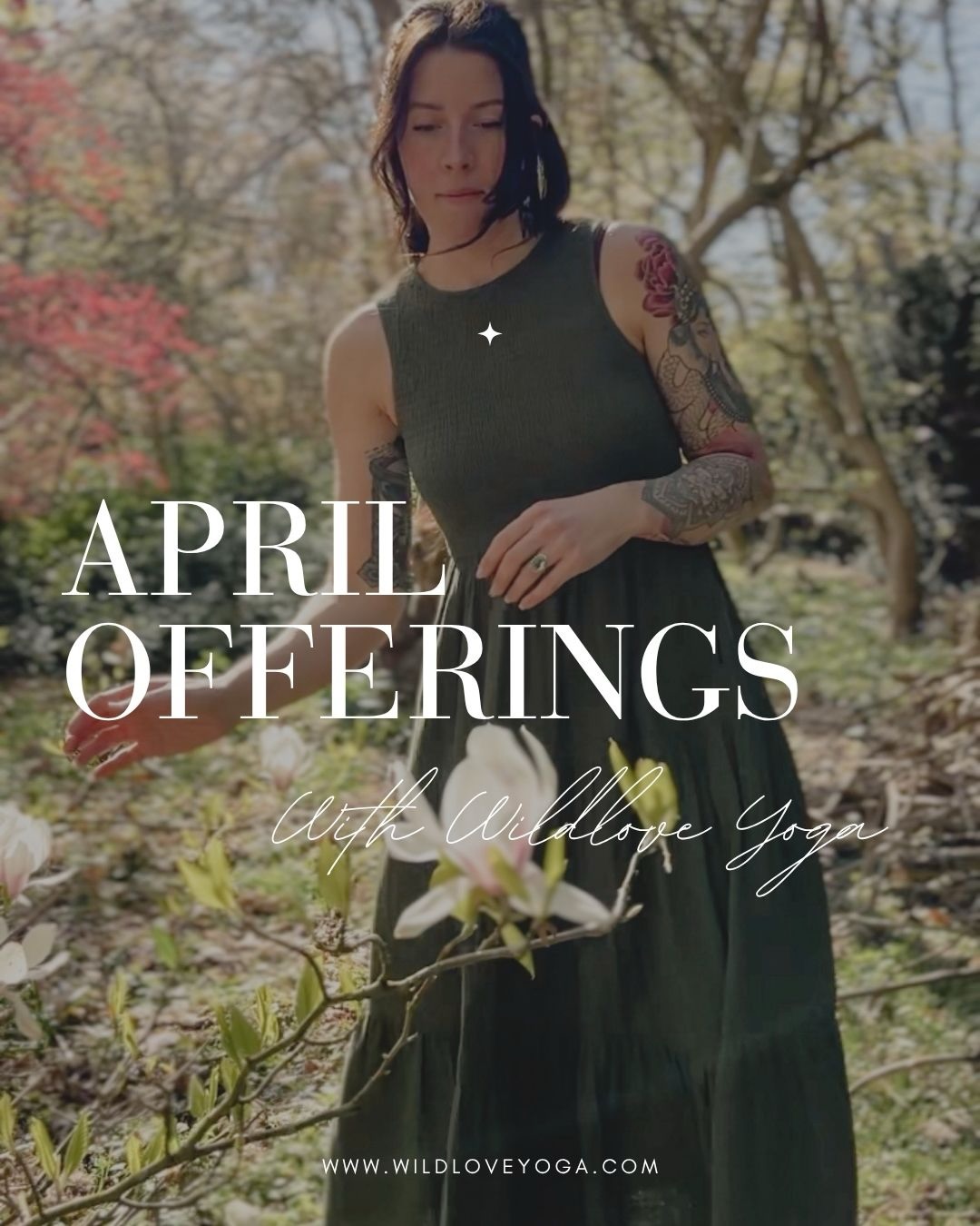 APRIL OFFERINGS 🌿
I cannot wait to share my workshops this month! We explore more movement & light in our practice & dance with the sunlight & spring energy!
Bringing together community with gentle gestures of love, gathering & self care.
This month I’m grateful to be sharing two workshops with my favourite people @sallysmiles & @fernandclayco 🌸 Bringing together the magic & medicine of plant spirits & crystal healing.
Friday 17th April
10.00-11.00am
Outdoor Yoga @arleyarboretumandgardens
Sunday 19th April
7.00-9.00pm
Willow Plant Spirit Sound Journey @sallysmiles @thefoldbransford
Sunday 26th April
11.00-12.30pm
Self Care Sunday - Spring Awakening @thefoldbransford
Sunday 26th April
1.15-3.00pm
Crystal Frequencies - @fernandclayco
Sunday 26th April
5.00 - 6.15pm
Relaxation Yoga & Sound Bath - @wyreforestfe
Sunday 26th April
6.45 - 8.00pm
Forest Sound Bath - @wyreforestfe
If you would like to join me, find more details or book a workshop please reach out! I also have availability for upcoming private events so reach out if you have something in mind.🌿
www.wildloveyoga.com
V x
#wildloveyoga #selfcarecircle #springevents #plantspiritmedicine #crystalhealing