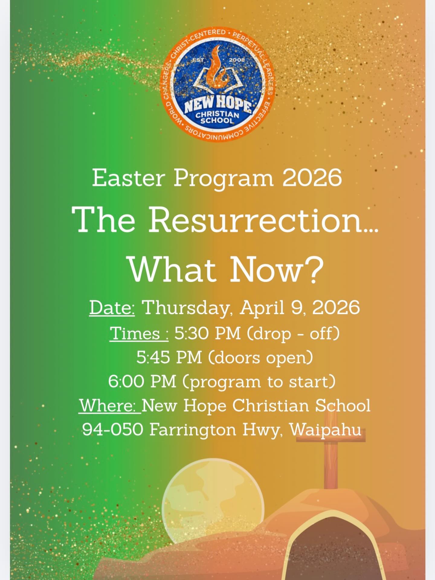 The resurrection is only the beginning. Come join us to find out what comes next.