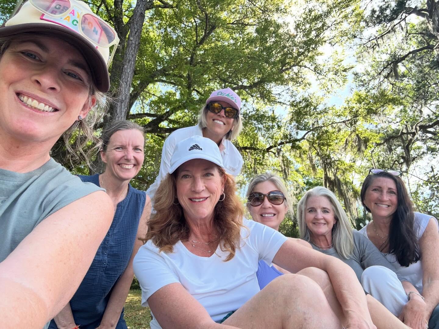 Honored to have spent the afternoon with these lovely ladies. #nature #connection #natureandforesttherapy #edengardensstatepark