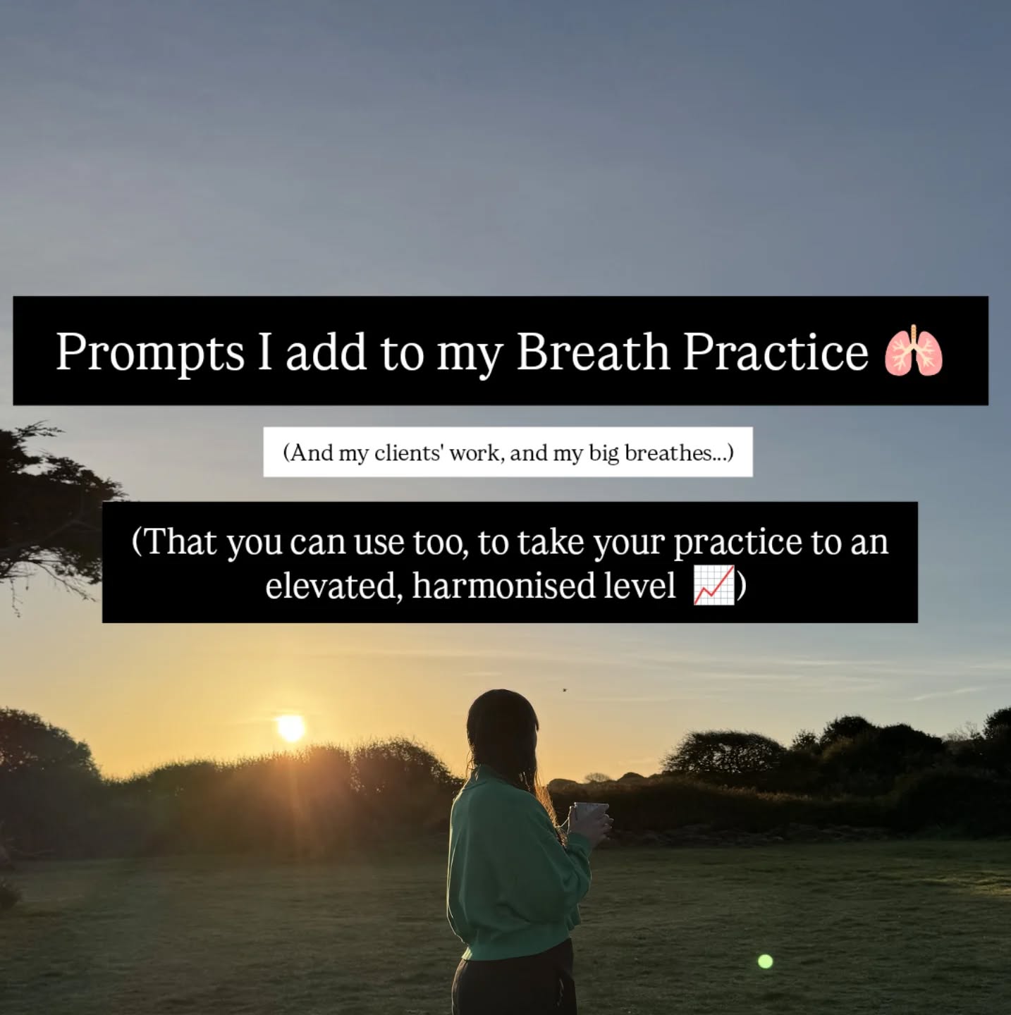 Prompts for elevating your breath practice, or your clients/your group sessions 🌱✨
Often I'll add some intuition in and find it in language that feels right for the moment.
But here's some GREAT starting points.
Let me know what works for you 👇
Give it a share if you find helpful 🔥
Or a save for your next drop in 📀
Hit the link in me bio to give it a go with my free library. breathwork practices
Love ya
Xxx
Jenny
.
.
.
.
.
.
.
#londonbreathwork #breathwork #breathworkfacilitator #consciousconnectedbreathwork #breathexercise