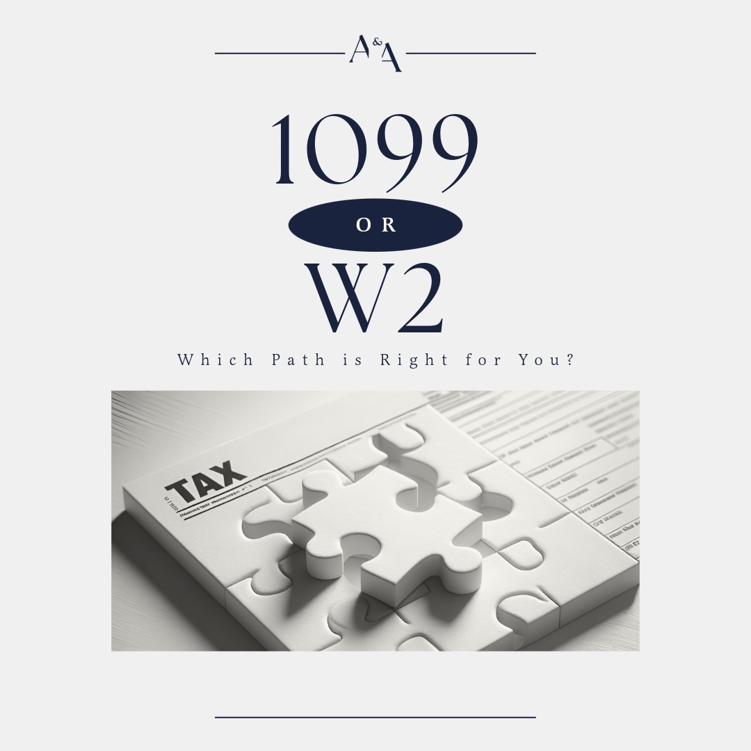 Navigating the choice between W2 and 1099? Each path offers unique advantages and challenges. Whether you prioritize stability or autonomy, understanding the differences can help you make the best decision for your career and financial goals.
-
-
-
-
-
#W2vs1099 #TaxPlanning #CareerChoices #FreelancerLife #IndependentContractor #EmploymentOptions #FinancialFreedom #SelfEmployed #JobSecurity #CareerTips #BusinessAdvice #TaxStrategy #Employment #PersonalFinance #JobFlexibility #WorkLifeBalance #TaxSavings #W2 #1099 #EmploymentBenefits