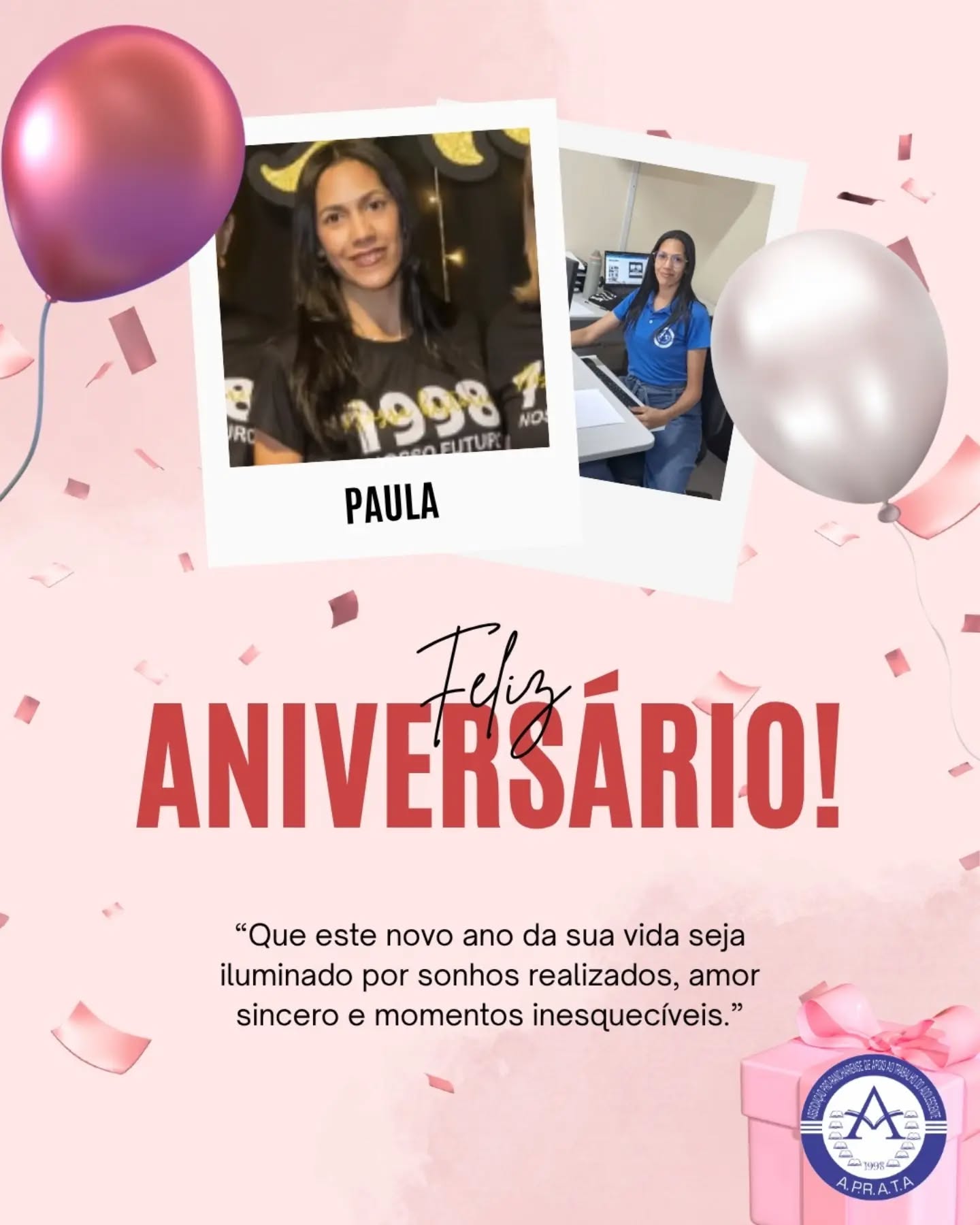 ✨️Hoje celebramos não apenas mais um ano da sua vida, mas também a pessoa incrível e profissional dedicada que você é.
Sua presença faz diferença no dia a dia, seja pelo comprometimento, pela parceria ou pela forma como contribui para tornar o ambiente de trabalho melhor para todos ao seu redor. Pessoas como você inspiram, motivam e deixam marcas positivas por onde passam.
Que este novo ciclo venha repleto de saúde, felicidade, conquistas e momentos especiais ao lado de quem você ama. Que nunca faltem sonhos para realizar e motivos para sorrir.
Receba nosso carinho, gratidão e os mais sinceros votos de sucesso. Feliz aniversário! 🎉✨