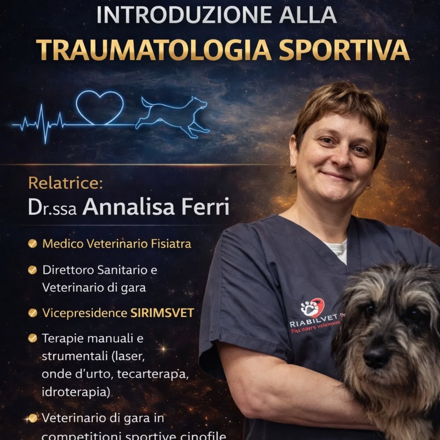 🎥 WEBINAR ESCLUSIVO PER ASSOCIATI – GRATUITO
🐾 Introduzione alla traumatologia sportiva veterinaria
Un tema sempre più attuale per chi lavora con cani sportivi, pazienti attivi e riabilitazione avanzata.
👩⚕️ Relatrice: Dott.ssa Annalisa Ferri
Medico Veterinario Fisiatra, Direttore Sanitario e punto di riferimento in riabilitazione e medicina sportiva veterinaria.
✔ Esperienza clinica in neurologia, ortopedia e traumi sportivi
✔ Terapie manuali e strumentali (laser, onde d’urto, tecar, idroterapia)
✔ Veterinario di gara in competizioni sportive cinofile
✔ Vicepresidente SIRIMSVET (Società Italiana di Riabilitazione e Medicina Sportiva Veterinaria)
📅 Data: 17 Aprile
⌚ 20:30
🎯 Evento GRATUITO per associati RIABILVET
🧠 Di cosa parleremo?
🔹 Principi base della traumatologia sportiva
🔹 Lesioni più frequenti nel cane sportivo
🔹 Approccio clinico e riabilitativo
🔹 Strategie di prevenzione
🔹 Gestione del ritorno all’attività
🚀 Perché partecipare?
Perché la medicina veterinaria sta evolvendo verso:
✔ performance
✔ prevenzione
✔ riabilitazione avanzata
E questo è un ambito in forte crescita.
⚠️ Accesso riservato
Questo webinar è un vantaggio esclusivo per i membri RIABILVET.
👉 Non sei ancora associato?
Questa è l’occasione giusta per entrare nella community.
💬 La differenza tra chi tratta…
e chi gestisce davvero un atleta è nella formazione.
#Riabilvet
#VeterinaryRehabilitation
#VeterinarySportsMedicine
#MedicinaVeterinaria
#FisioterapiaVeterinaria
WebinarVeterinario
VetEducation
